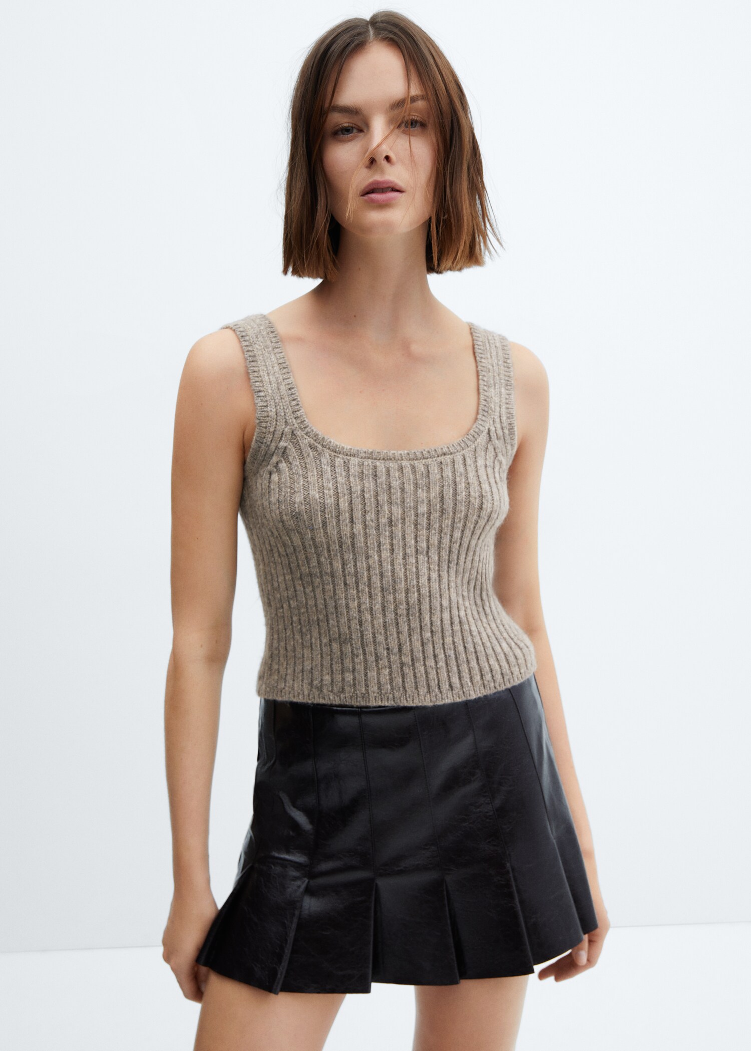 Ribbed strap top - Medium plane
