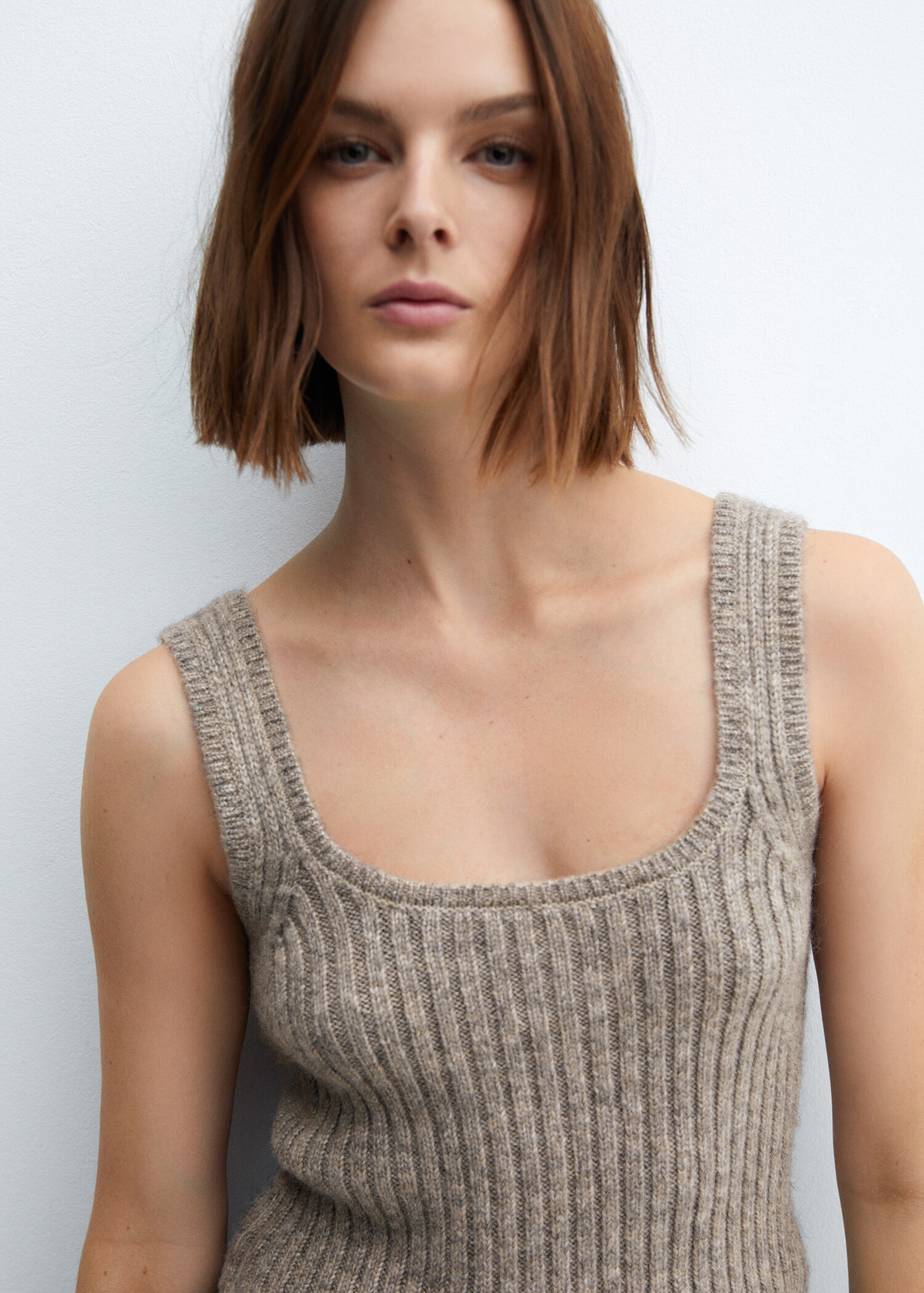 Ribbed strap top - Details of the article 1