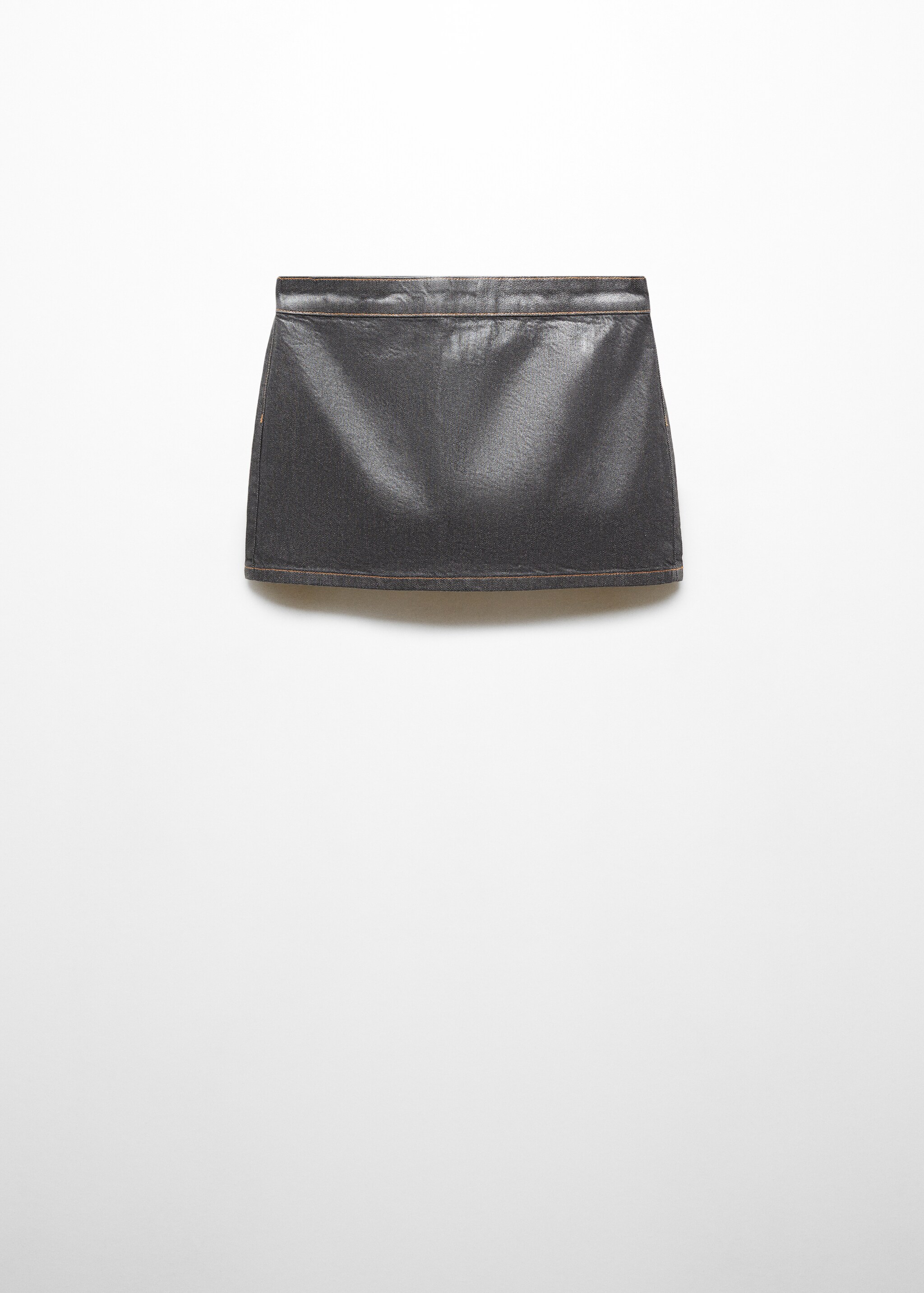 Minifalda foil tiro bajo - Artículo sin modelo