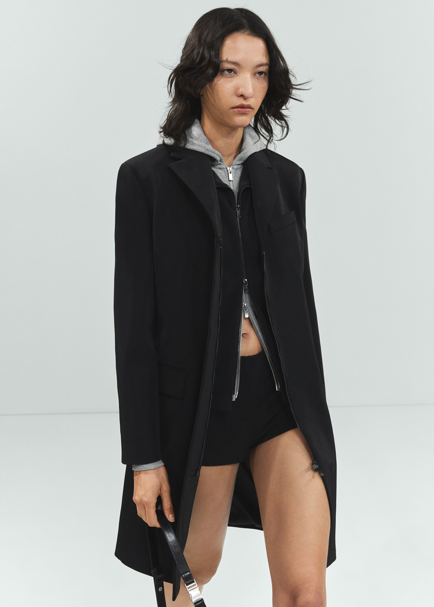 Gerade Mantel mit Reißverschluss - Damen | MANGO Deutschland