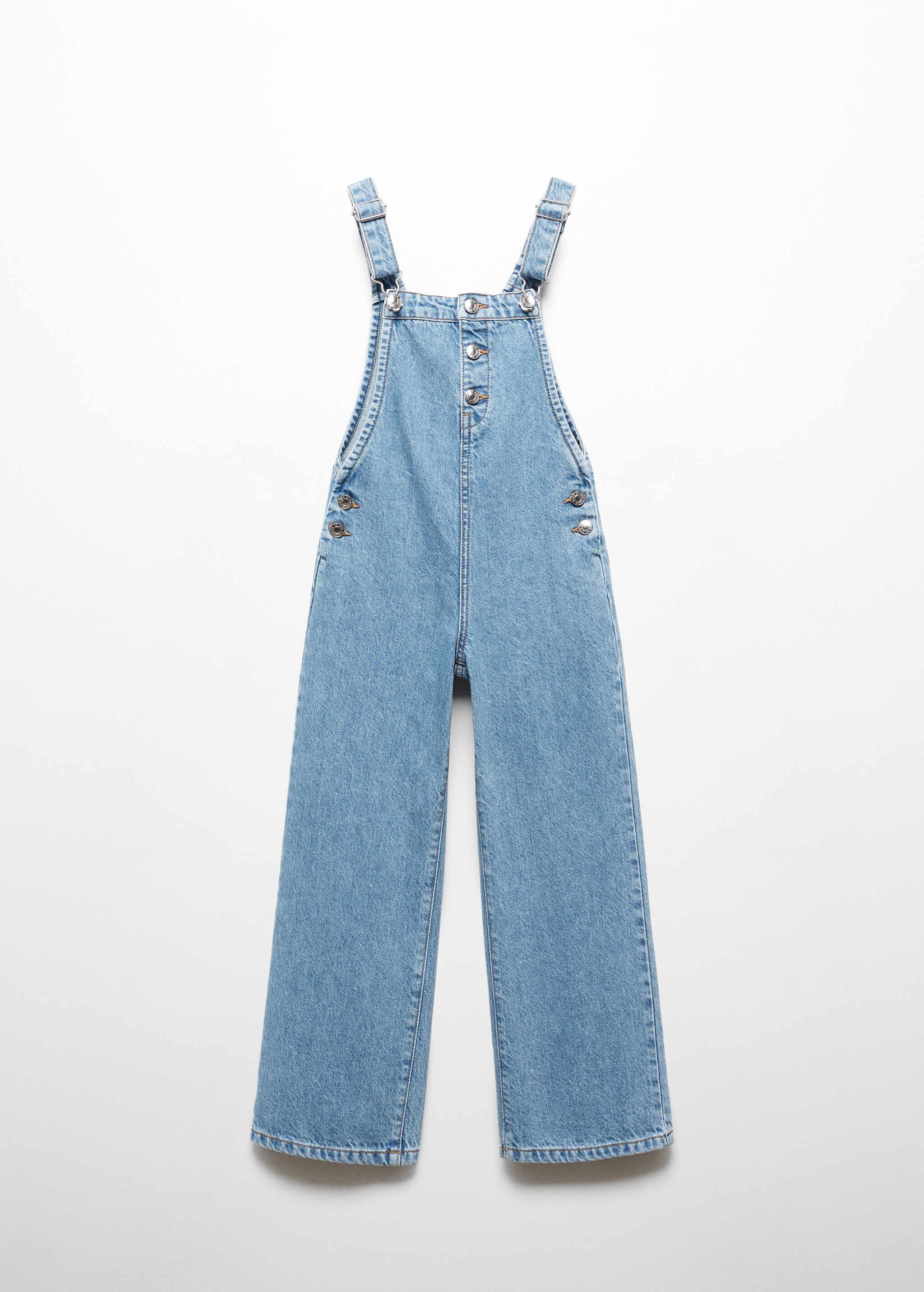 Denim buttoned dungarees - Article without model