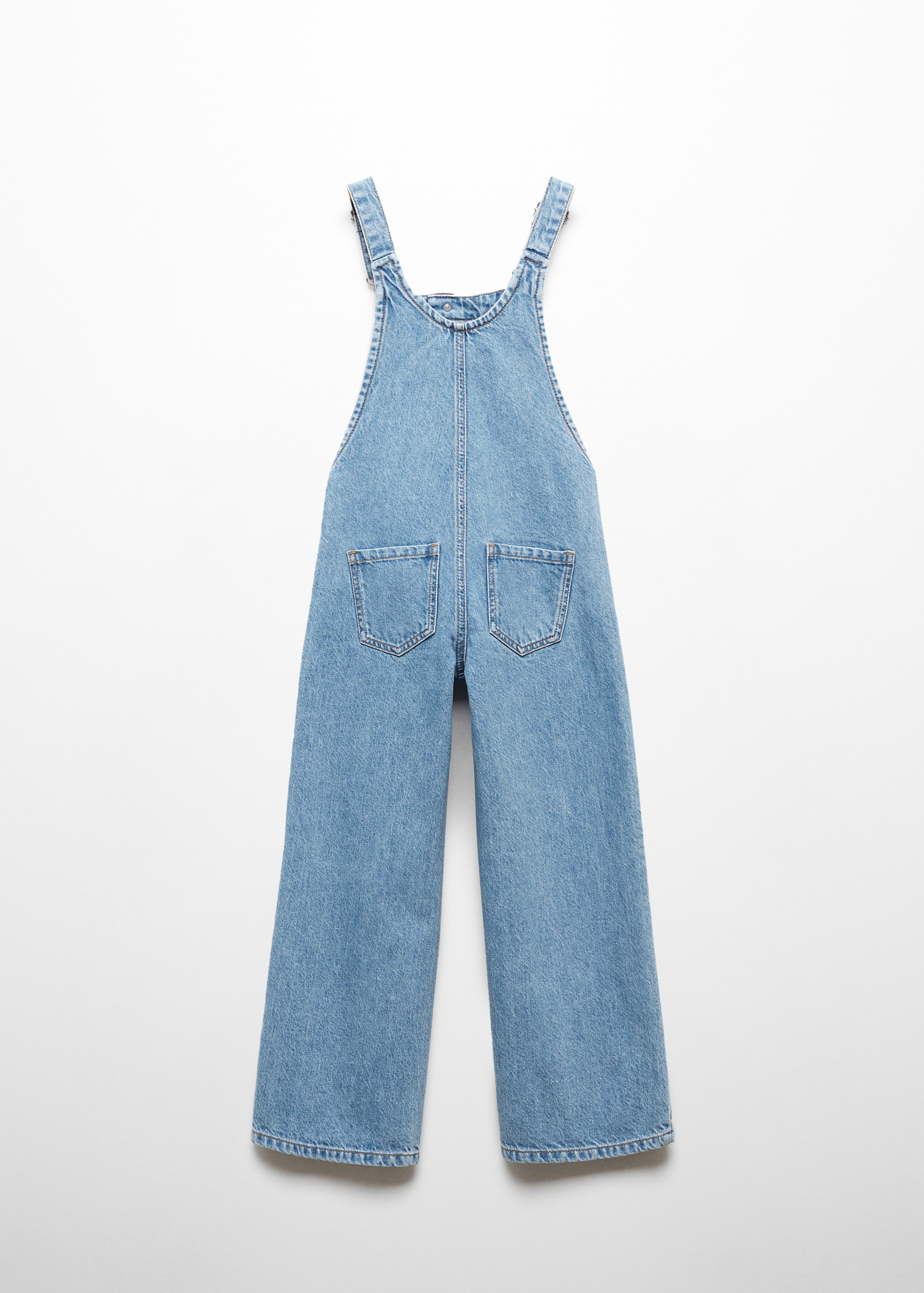 Denim buttoned dungarees - Reverse of the article
