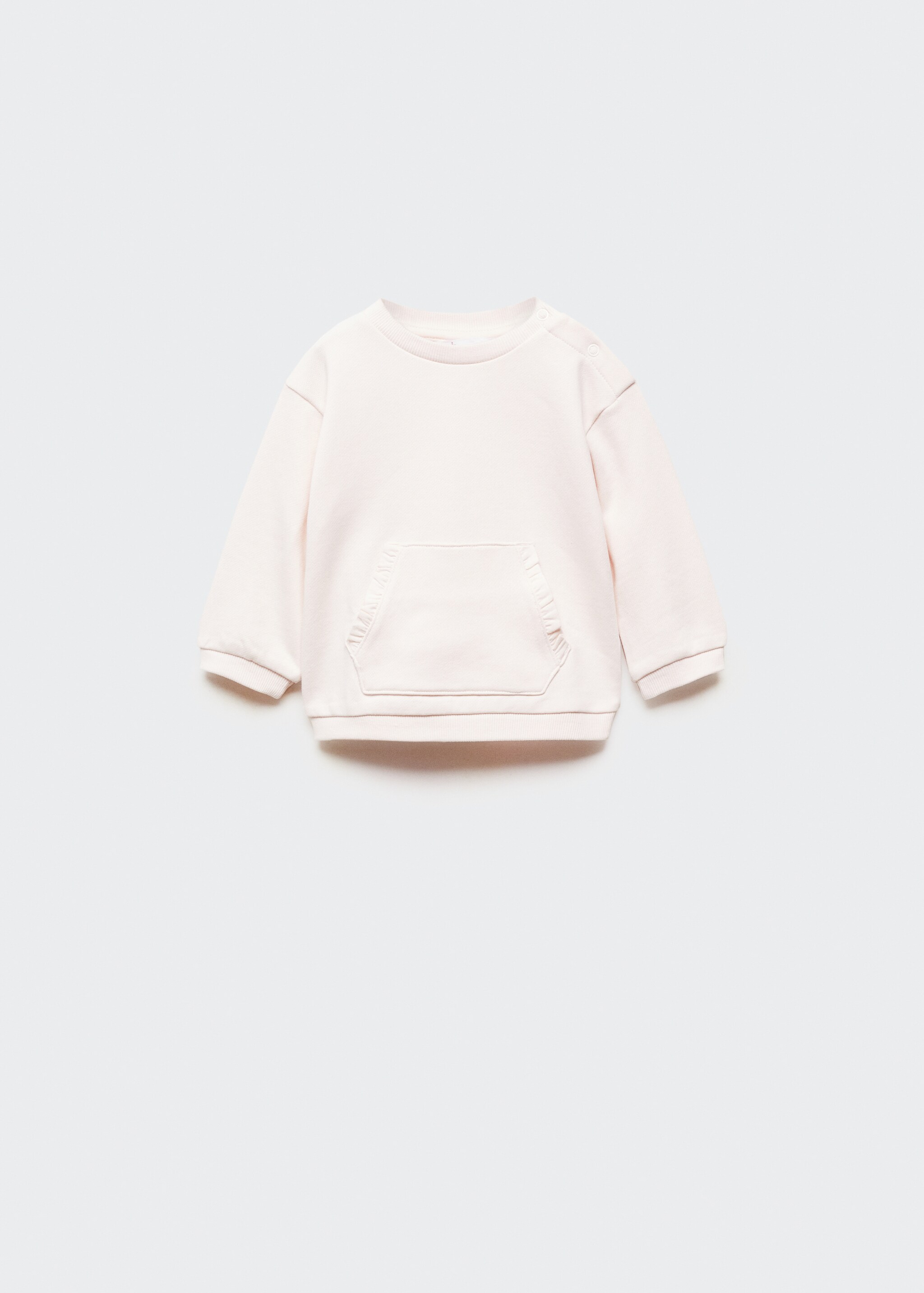 Buttoned cotton sweatshirt - Article without model