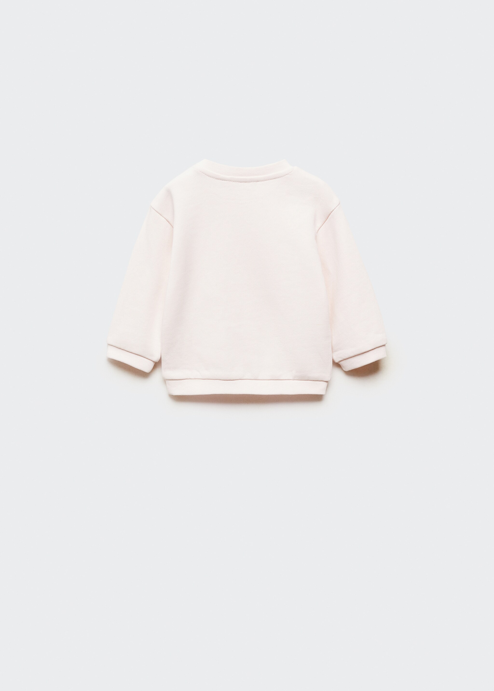 Buttoned cotton sweatshirt - Reverse of the article