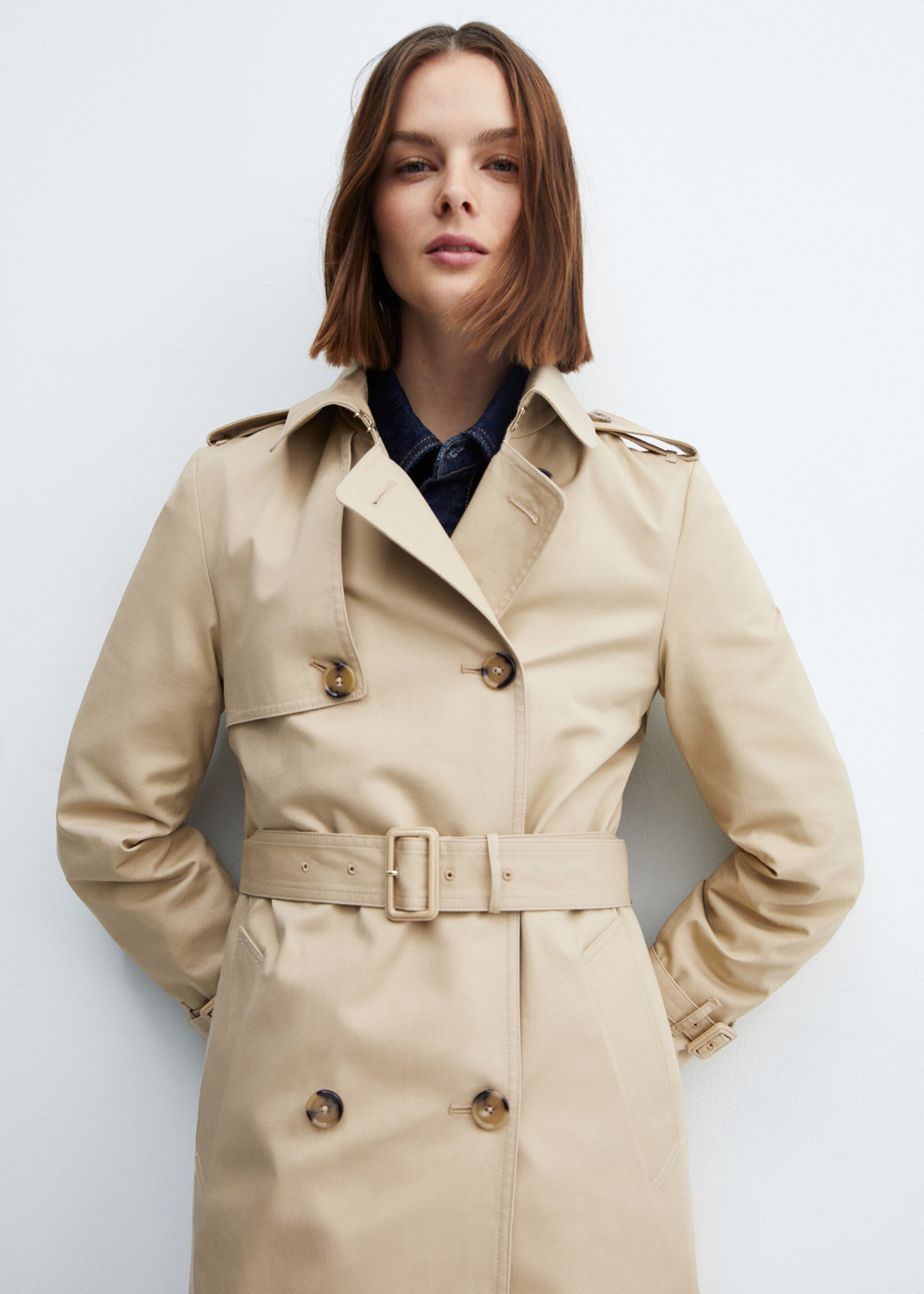 Classic trench coat with belt - Medium plane