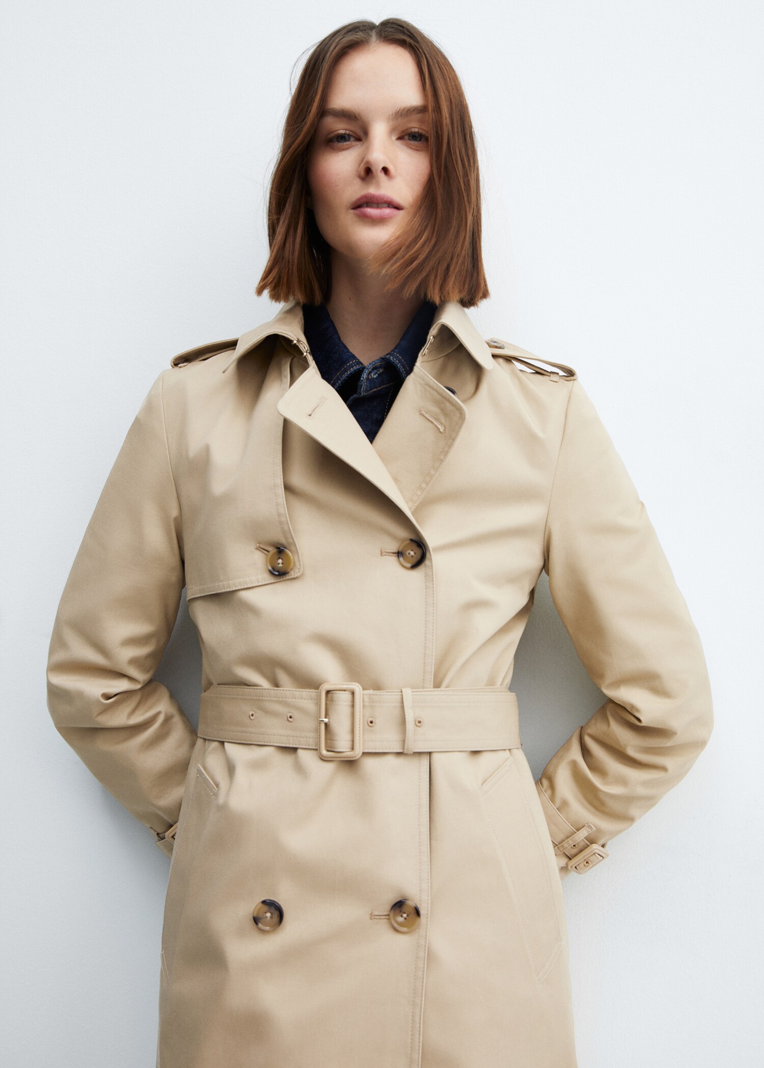 Classic trench coat with belt - Medium plane