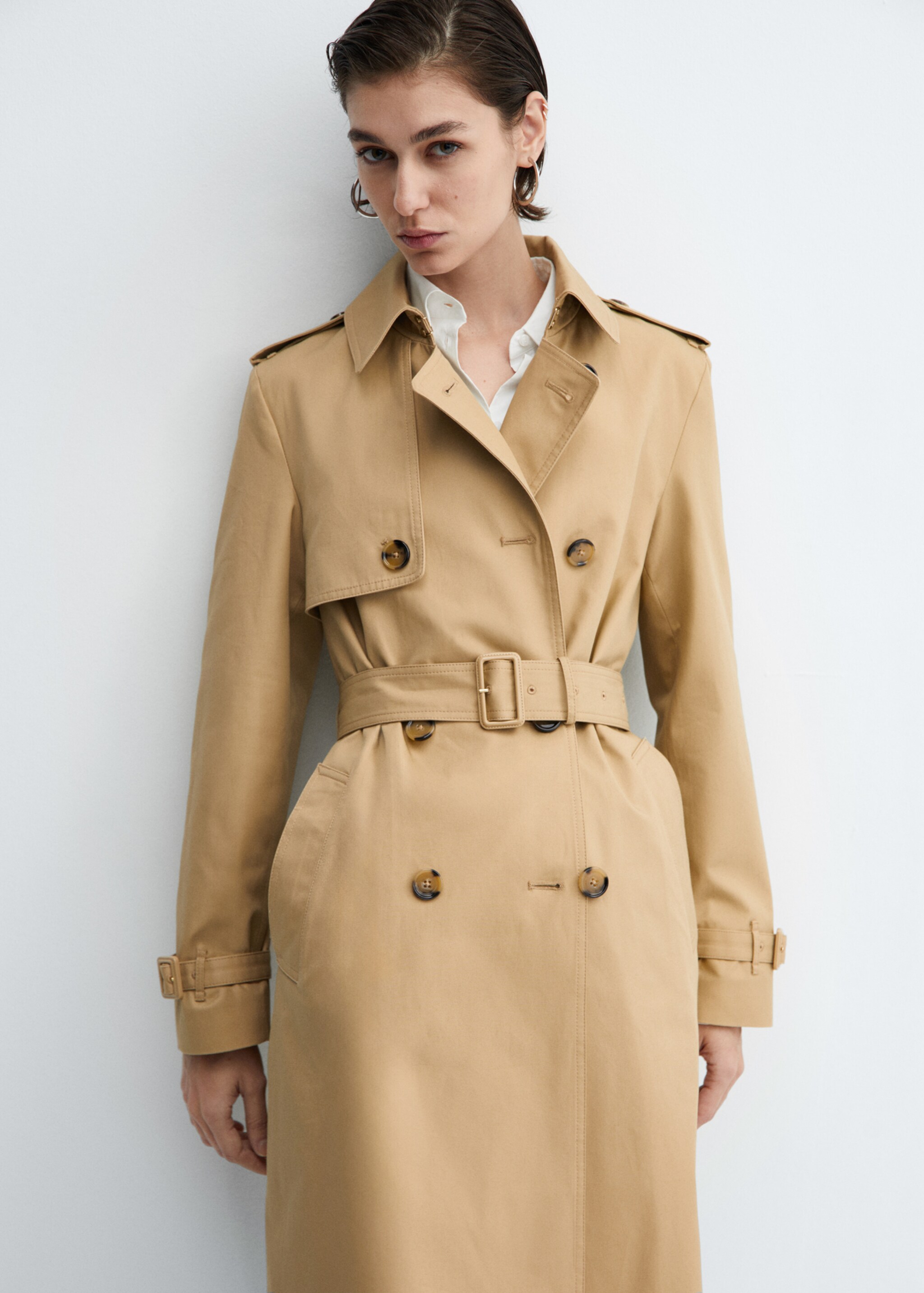 Classic trench coat with belt - Medium plane