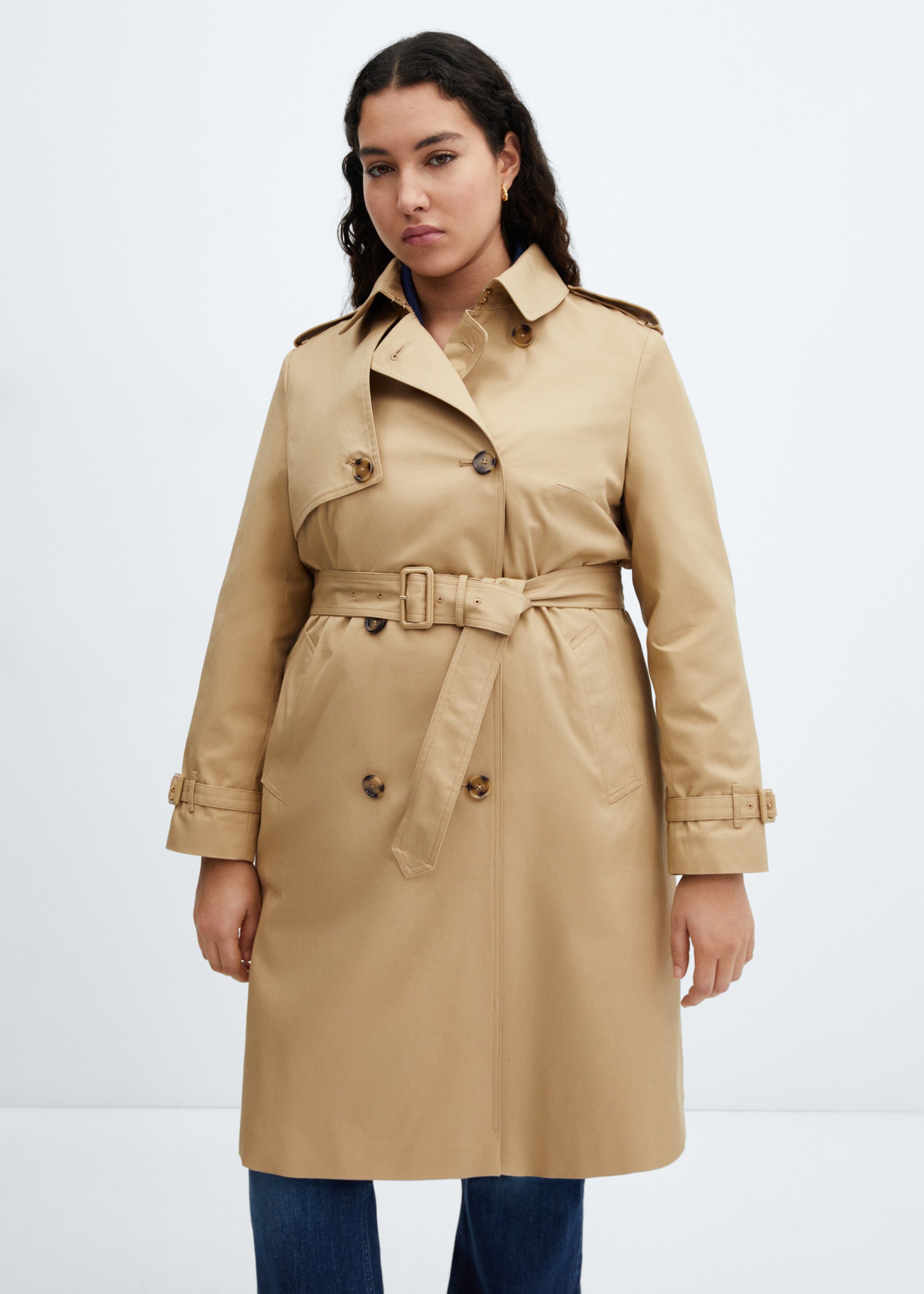 Classic trench coat with belt - Details of the article 5