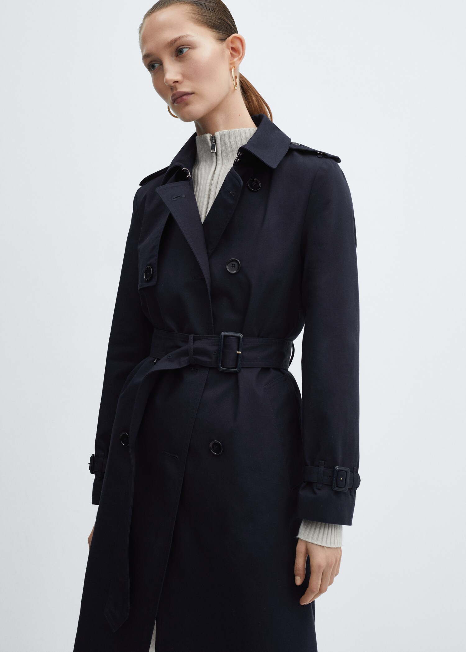 Classic trench coat with belt - Medium plane