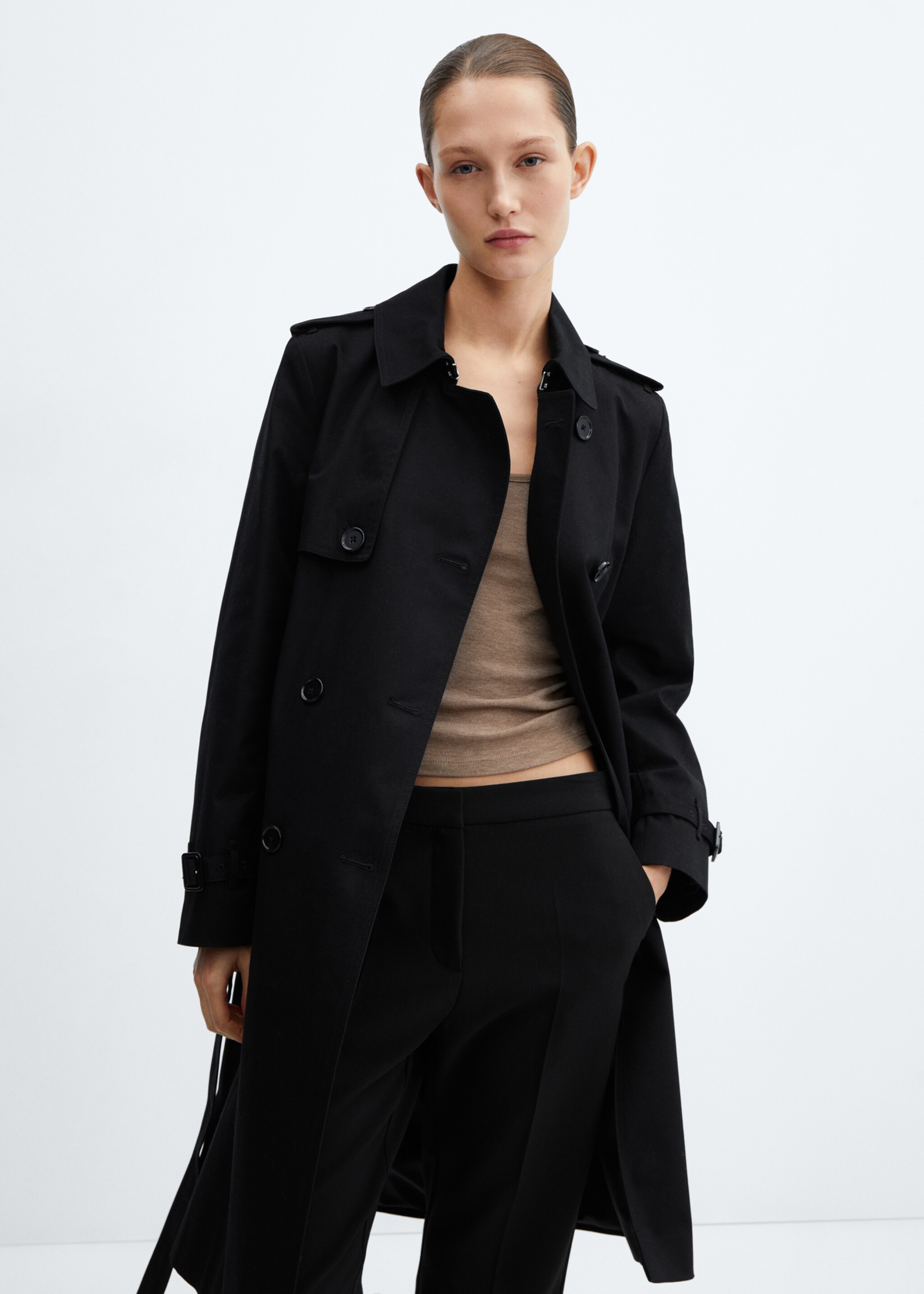 Classic trench coat with belt - Medium plane