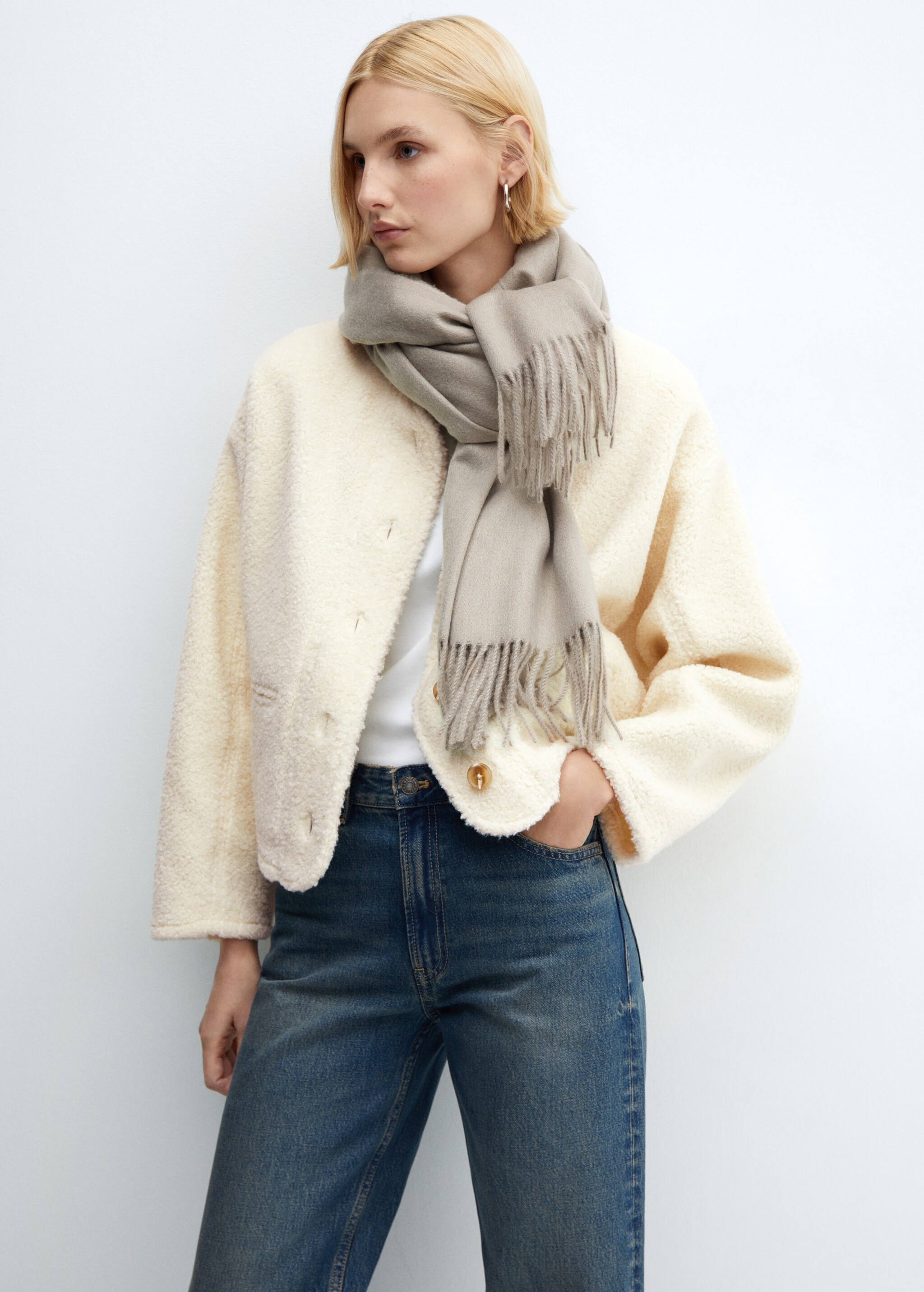 Faux shearling jacket - Details of the article 2