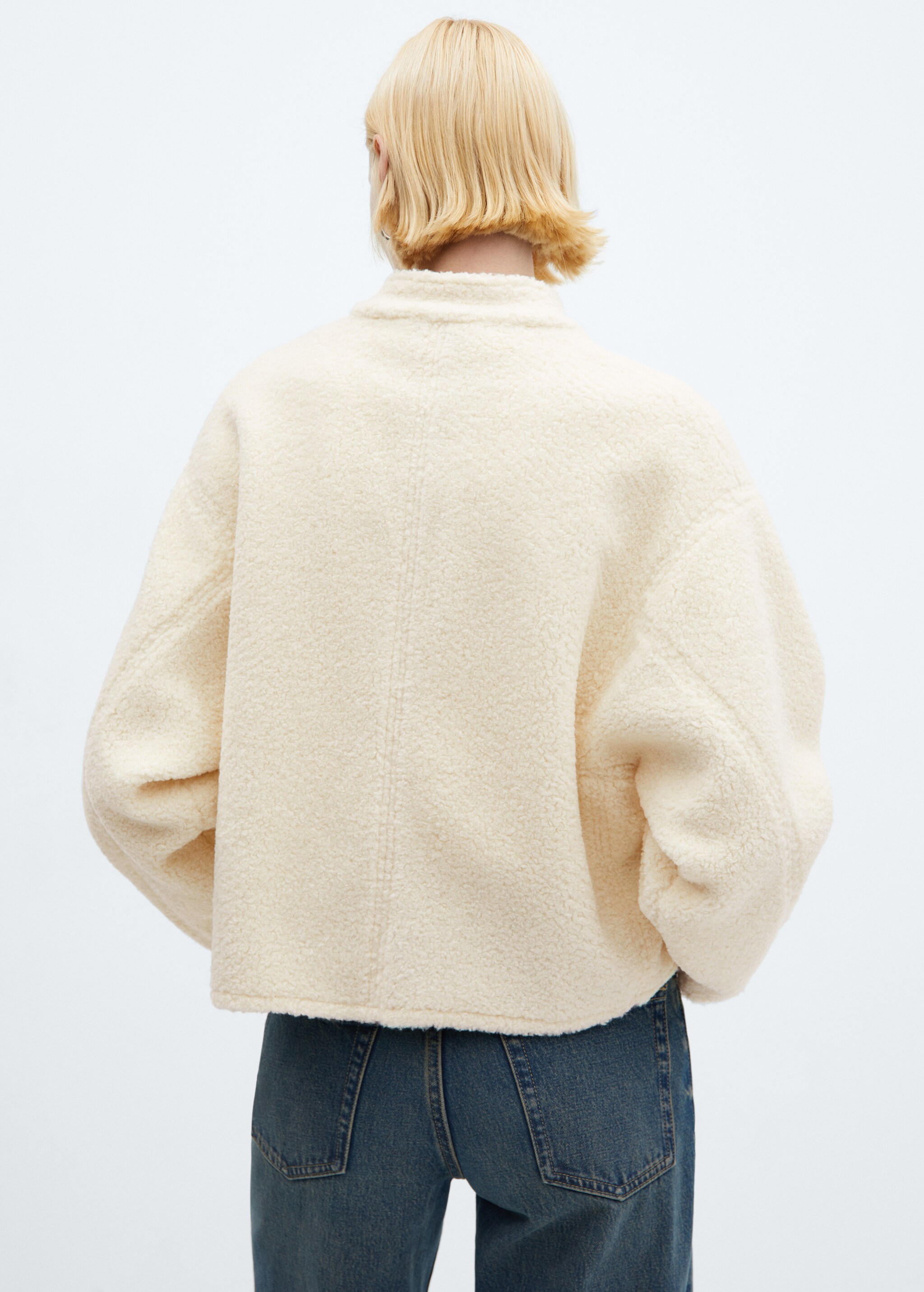 Faux shearling jacket - Reverse of the article