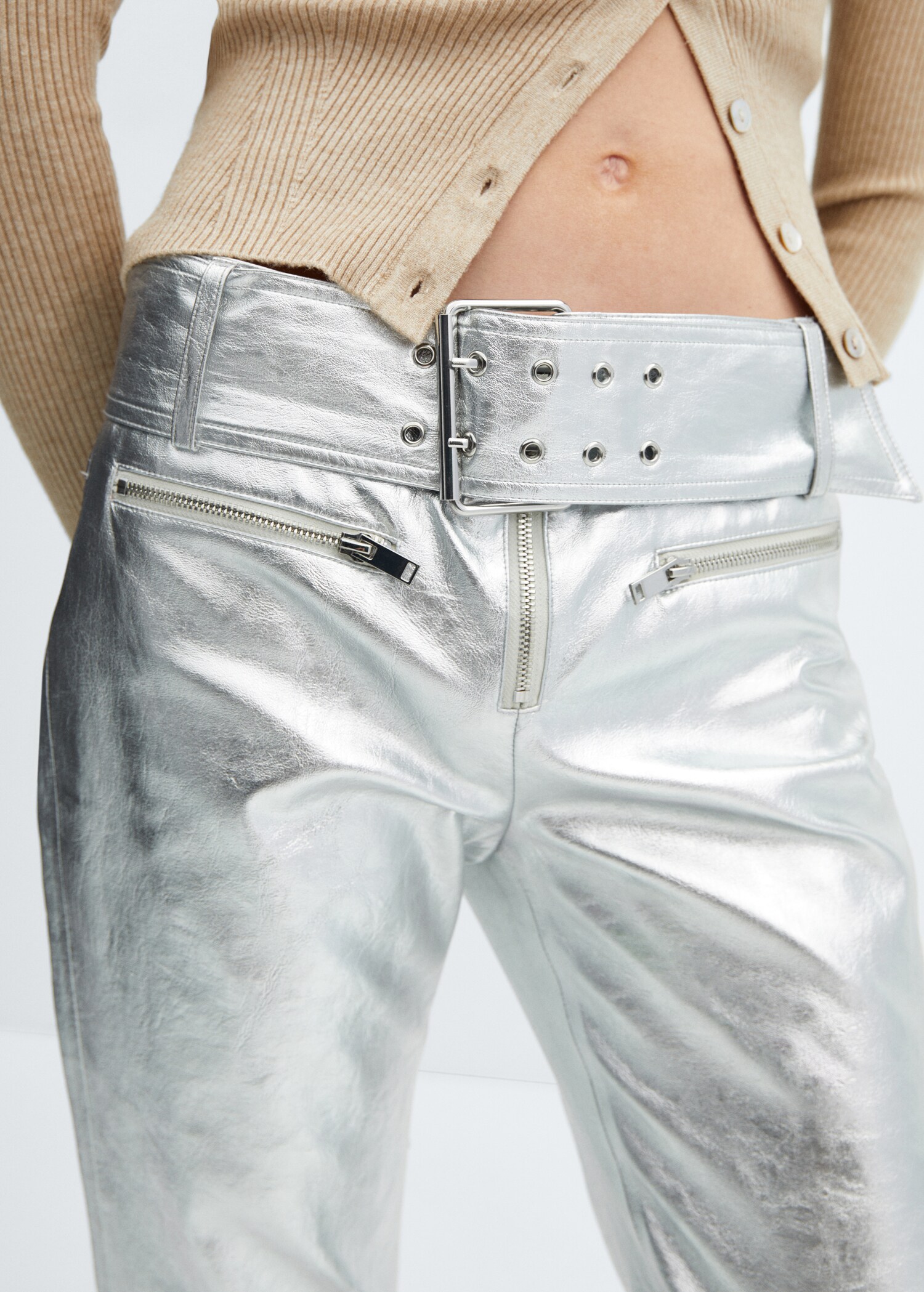 Metallic broek met ceintuur - Detail van het artikel 1