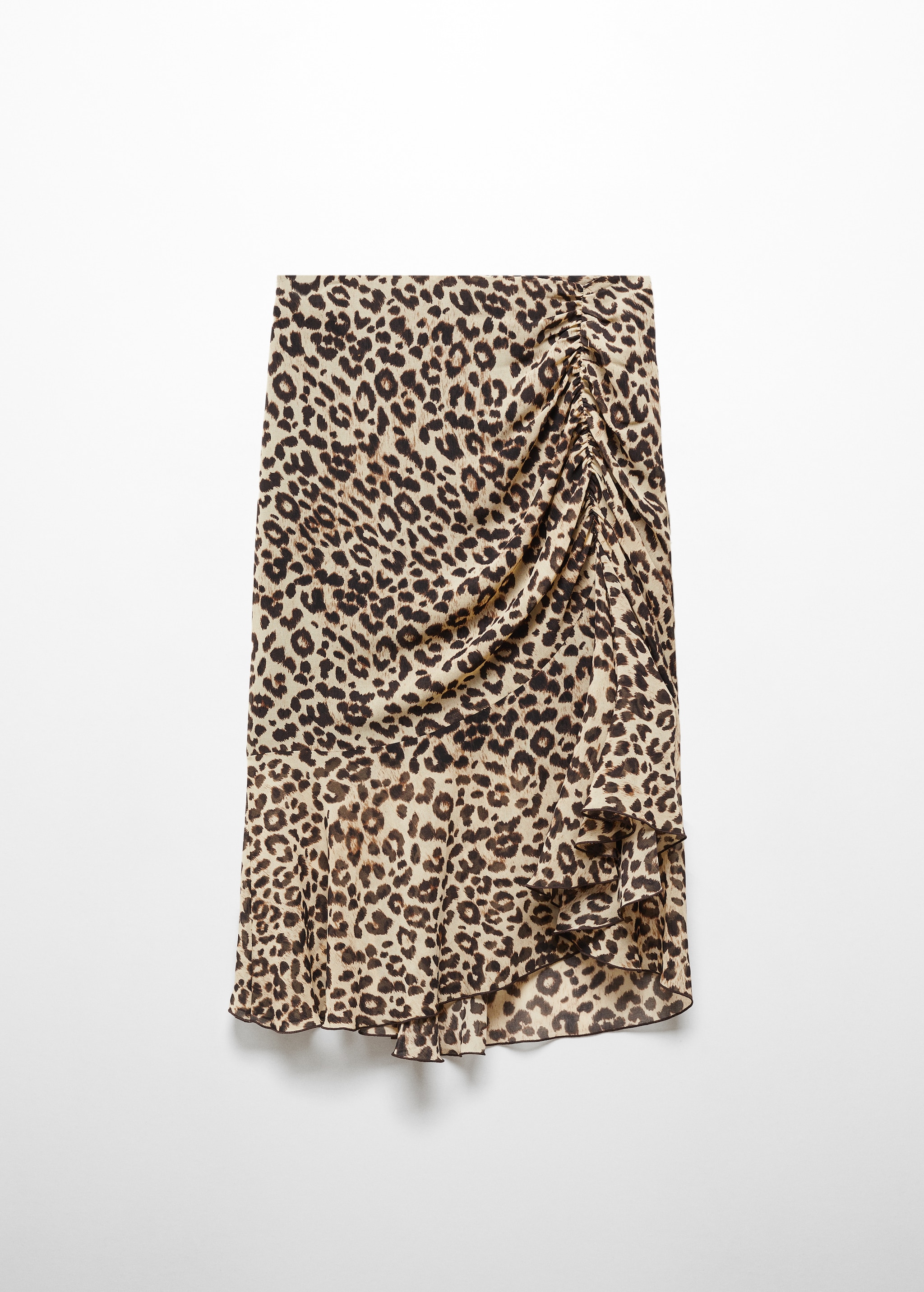 Leopard skirt with gathered detail - Article without model