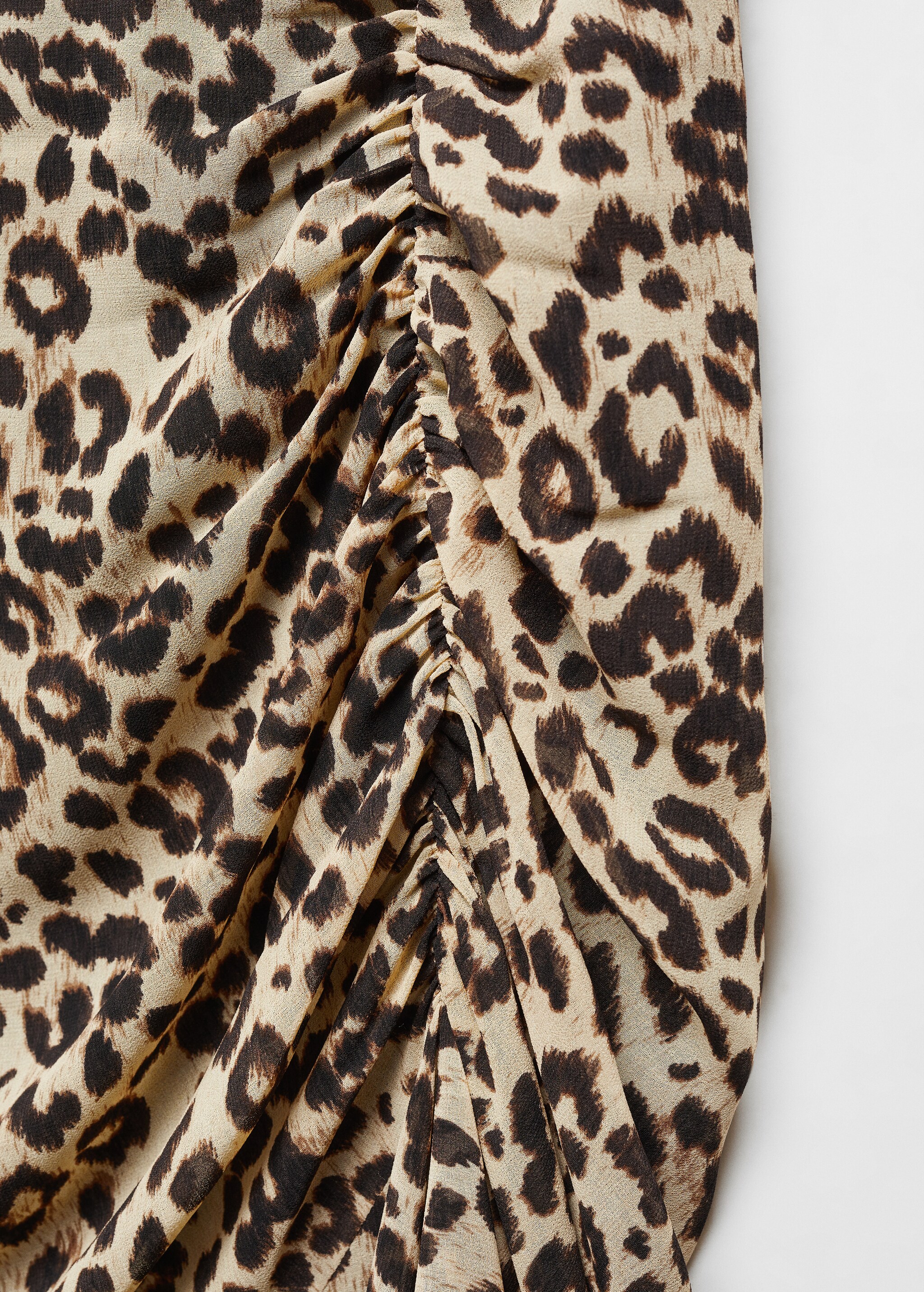 Leopard skirt with gathered detail - Details of the article 8
