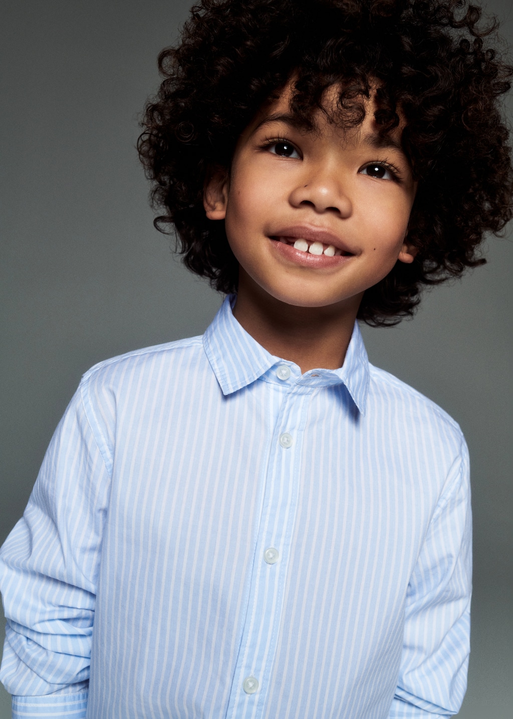 Camicia elegante regular fit righe Bambini MANGO Italia