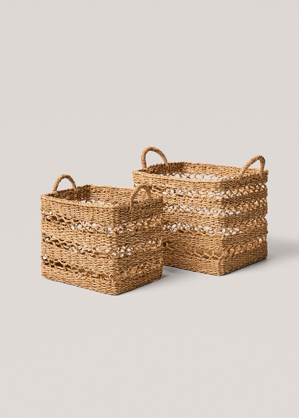 Photo inspiration: Natural Fiber Basket With Handles 35X27Cm Home Photo Inspiration