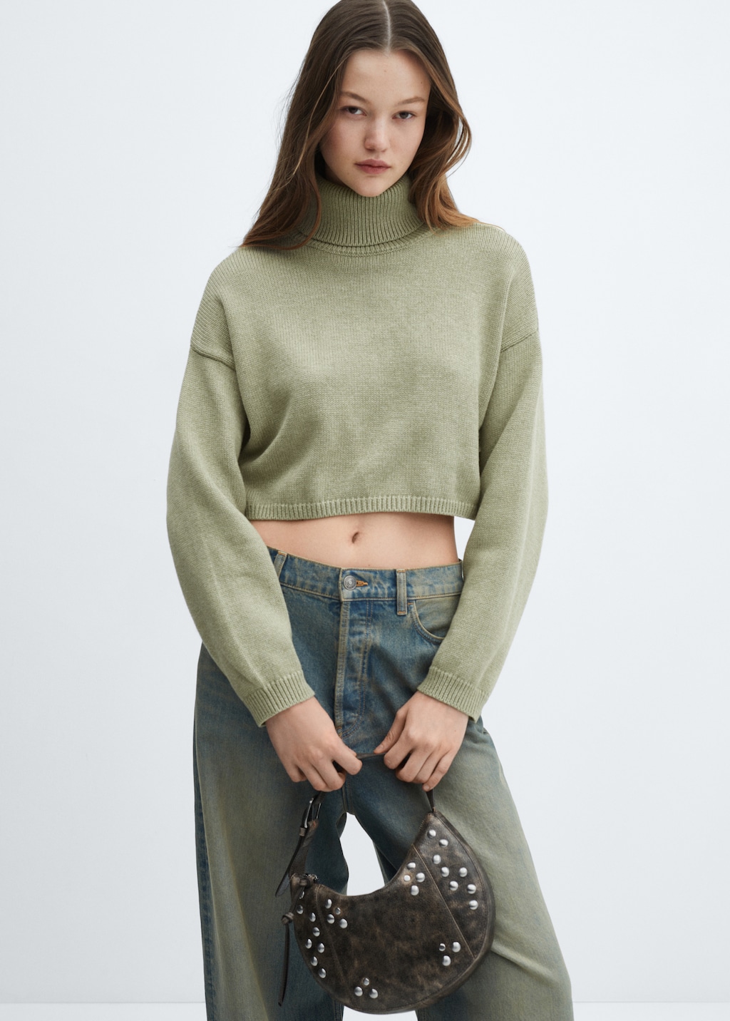 Turtleneck knitted sweater