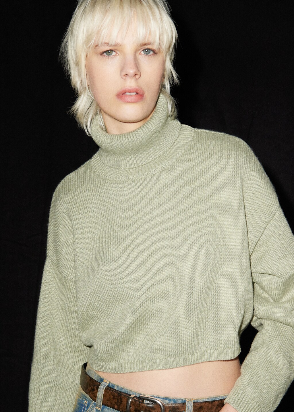 Turtleneck knitted sweater