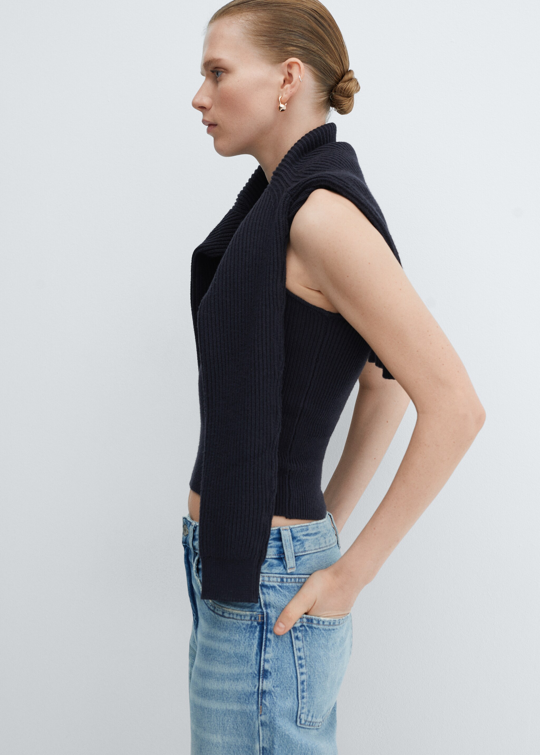 Ribbed knit top - Details of the article 4