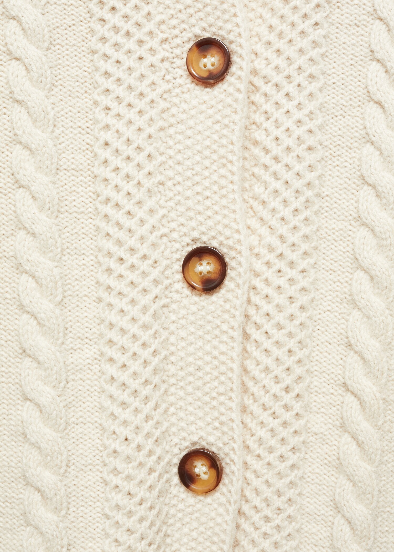 Buttoned knit braided cardigan - Details of the article 8
