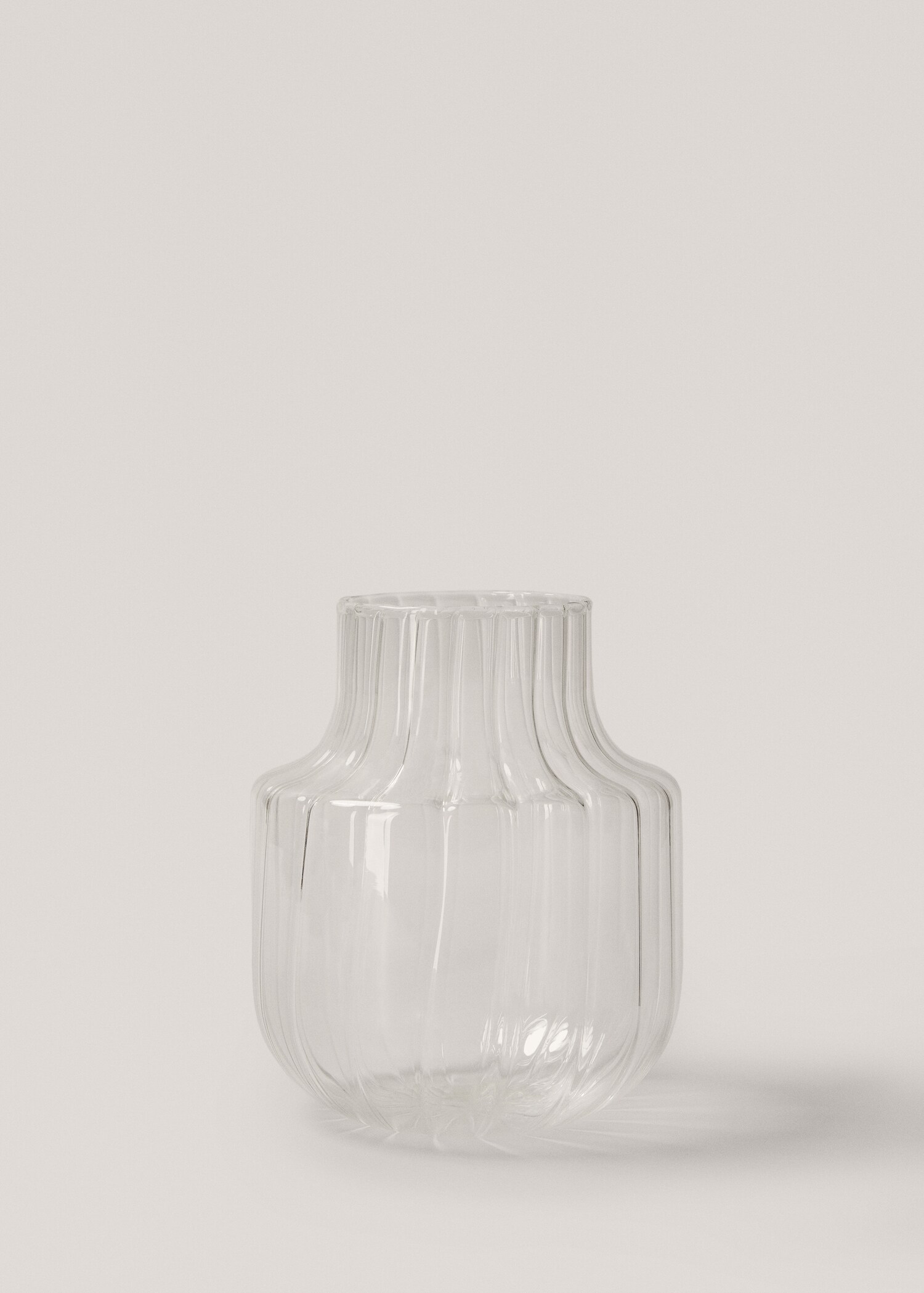 Borosilicate optical line vase - Article without model