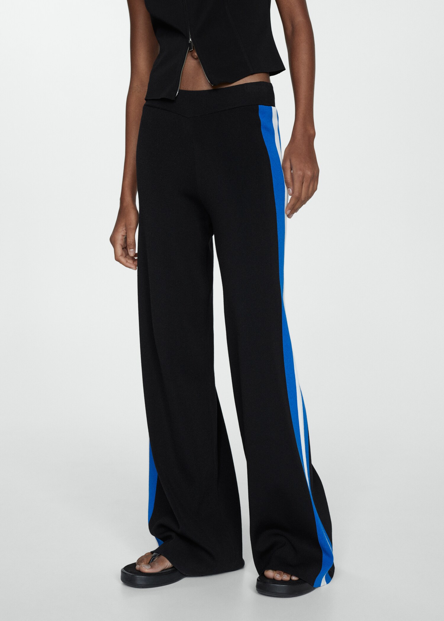 Pantalon maille coton lin - Plan moyen