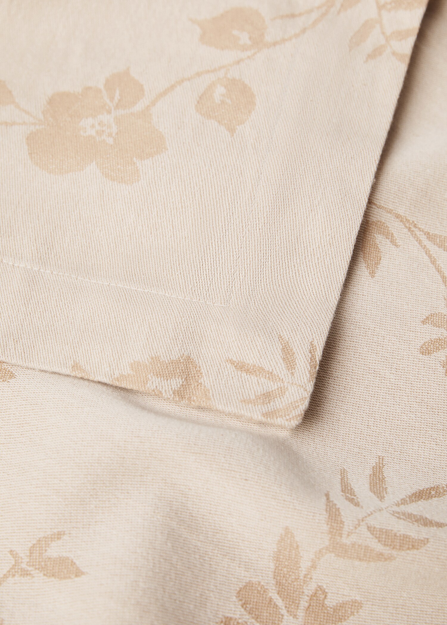 Floral-print cotton duvet cover - Details of the article 1