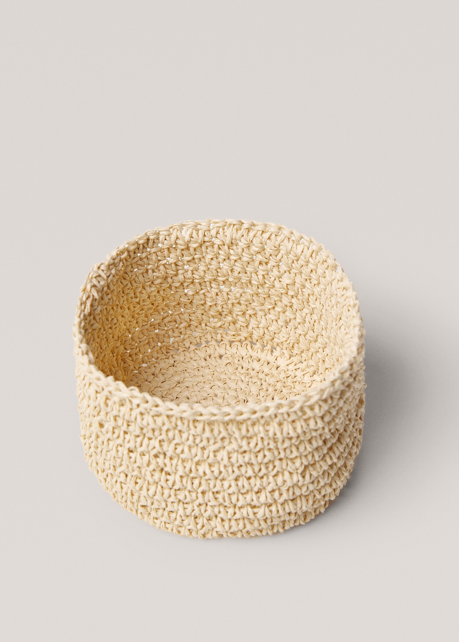 Round braided basket 12x8cm - Details of the article 2