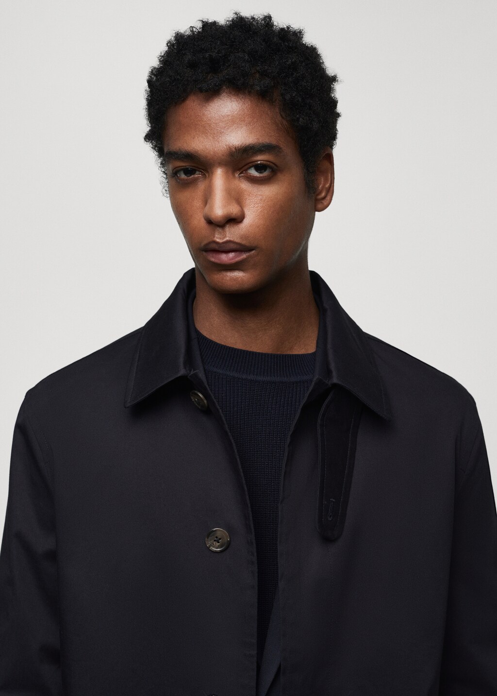 Cotton Twill Big TrenchCargo Pocket Coat