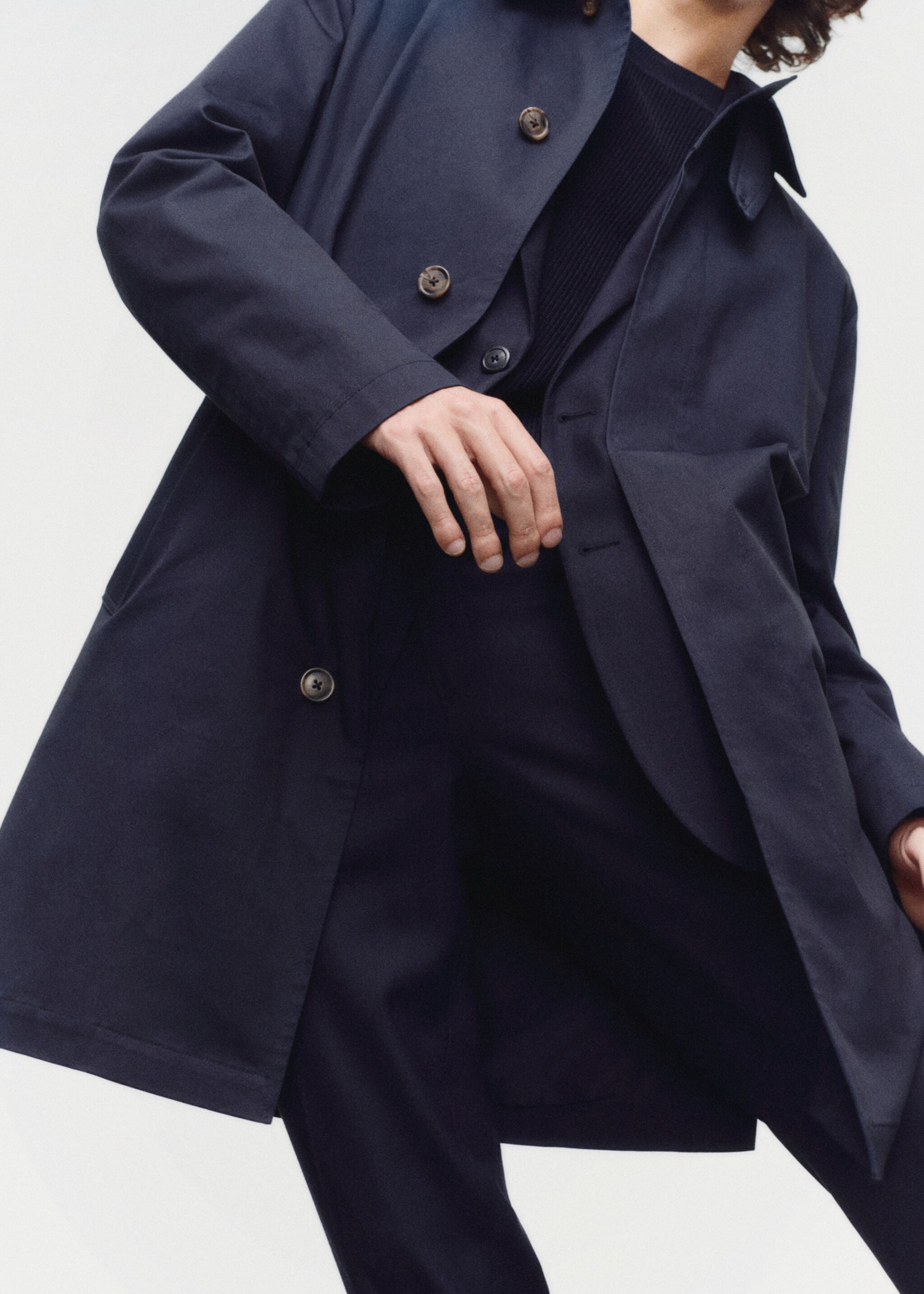 Gabardina algodón detalle cuello - Detalle del artículo 5