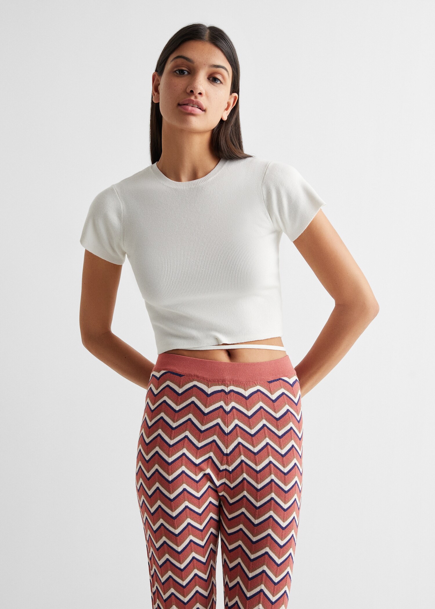 Printed trousers - Medium plane