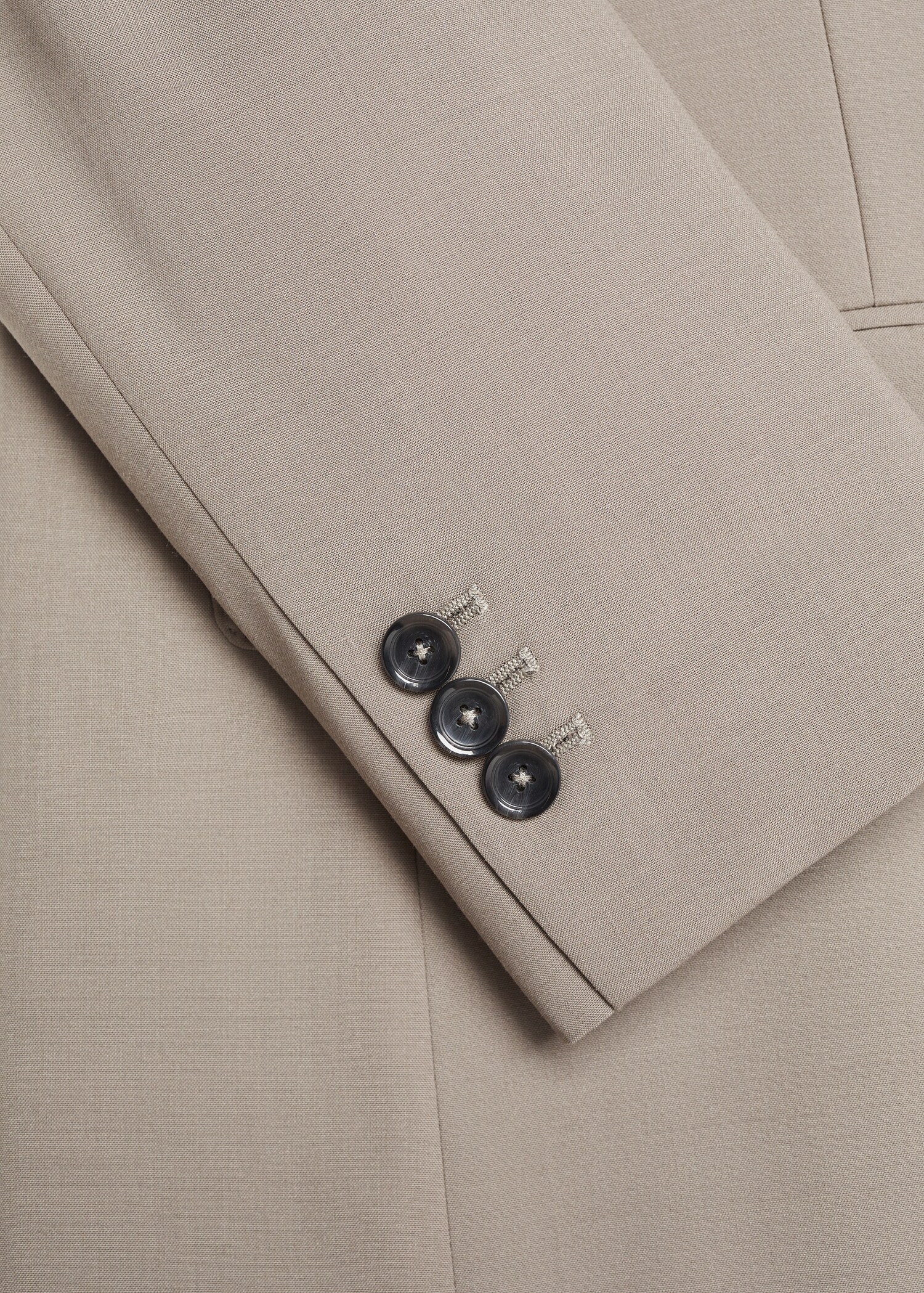 Slim-fit wool suit blazer - Details of the article 0