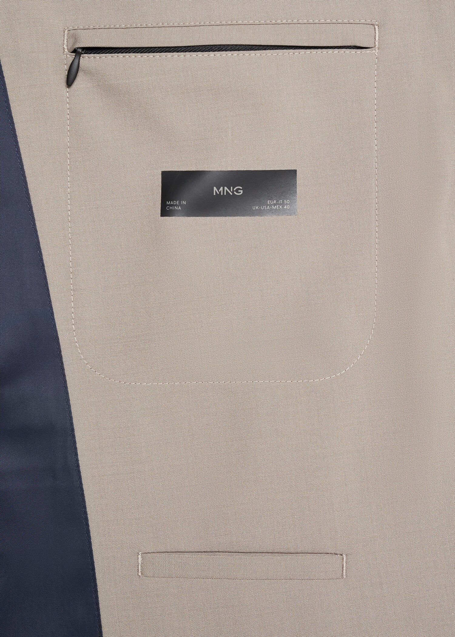 Slim-fit wool suit blazer - Details of the article 8