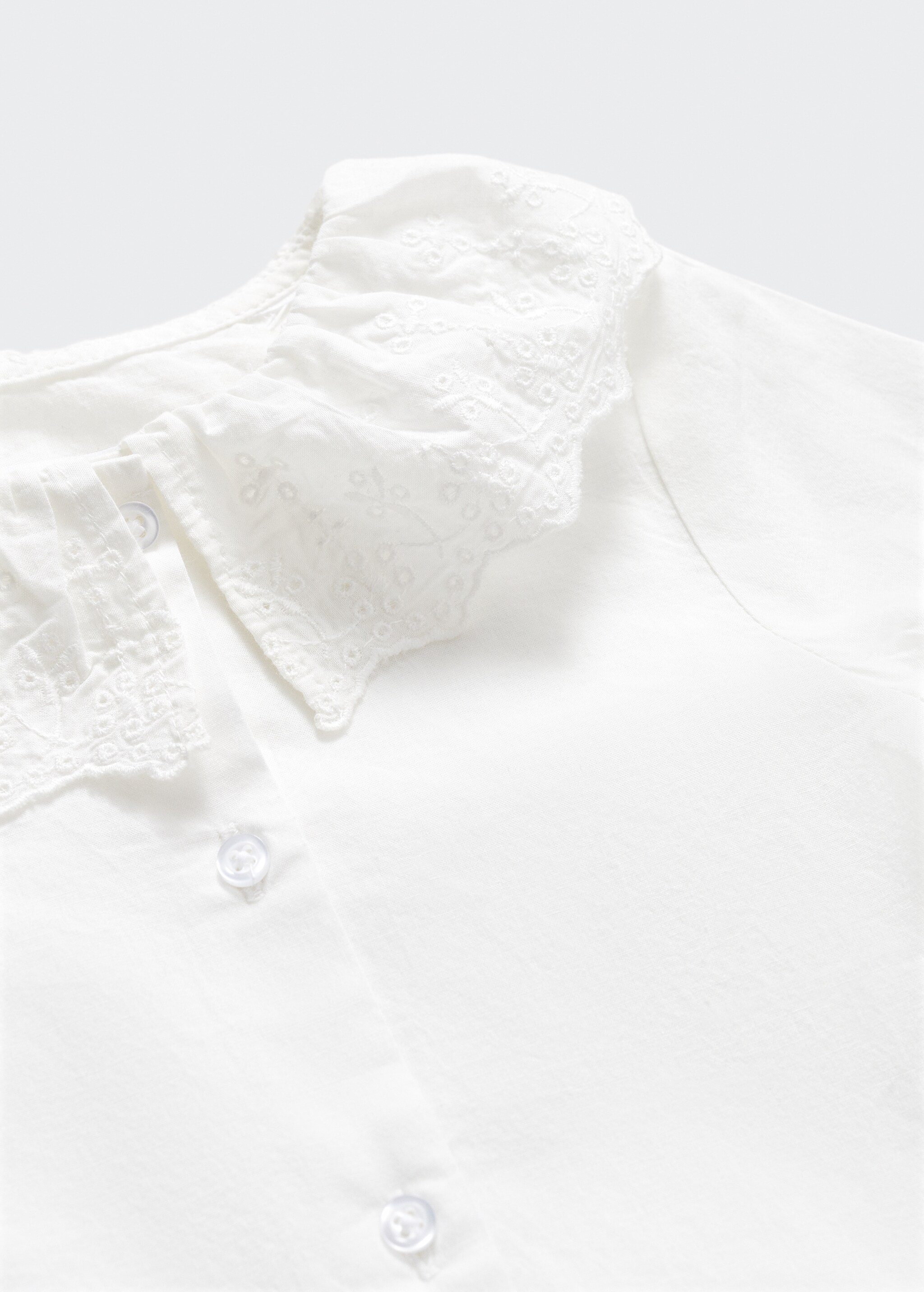Хлопковая блузка с вышивкой - Деталь изделия 8