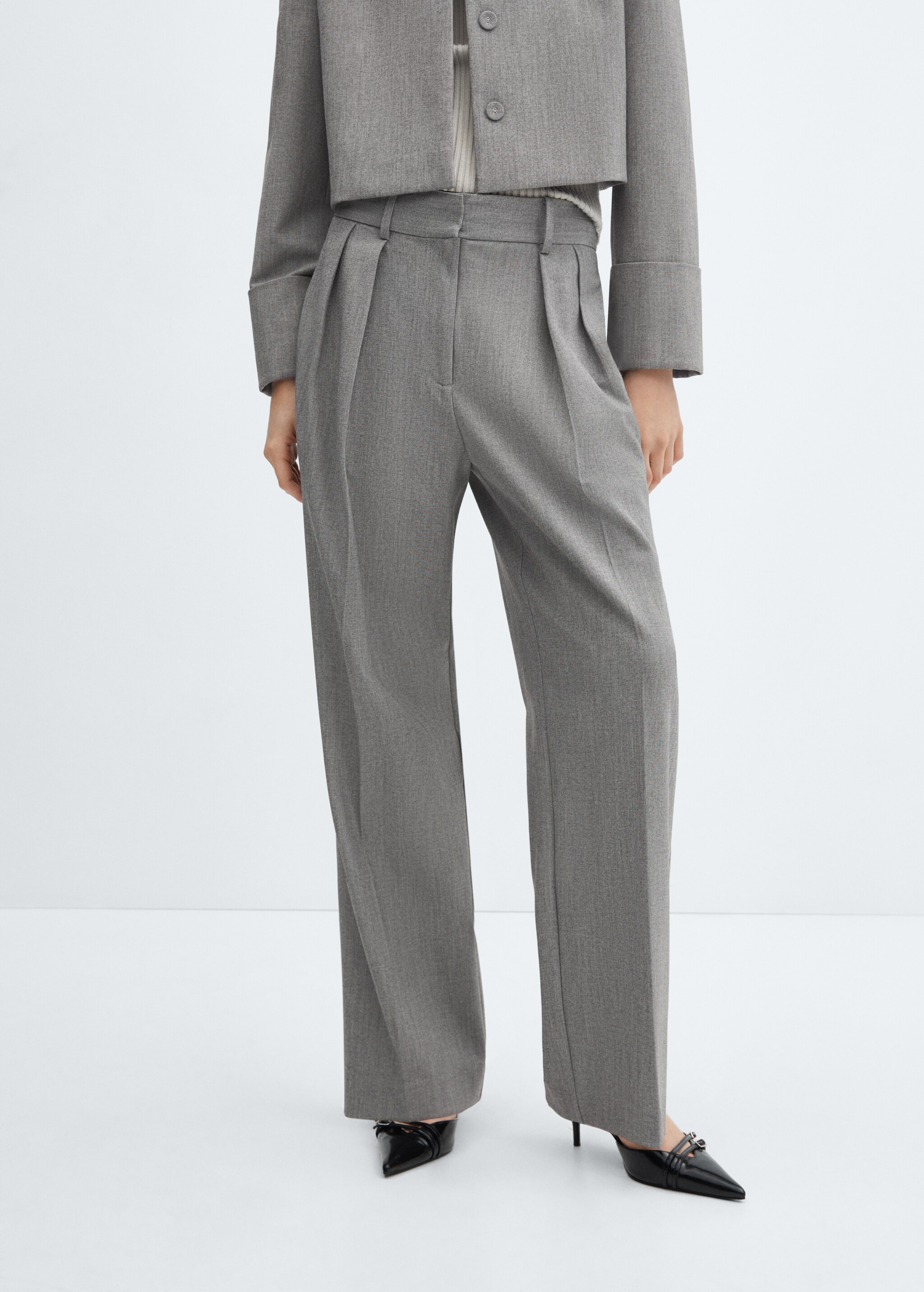 Pleated suit trousers - Medium plane