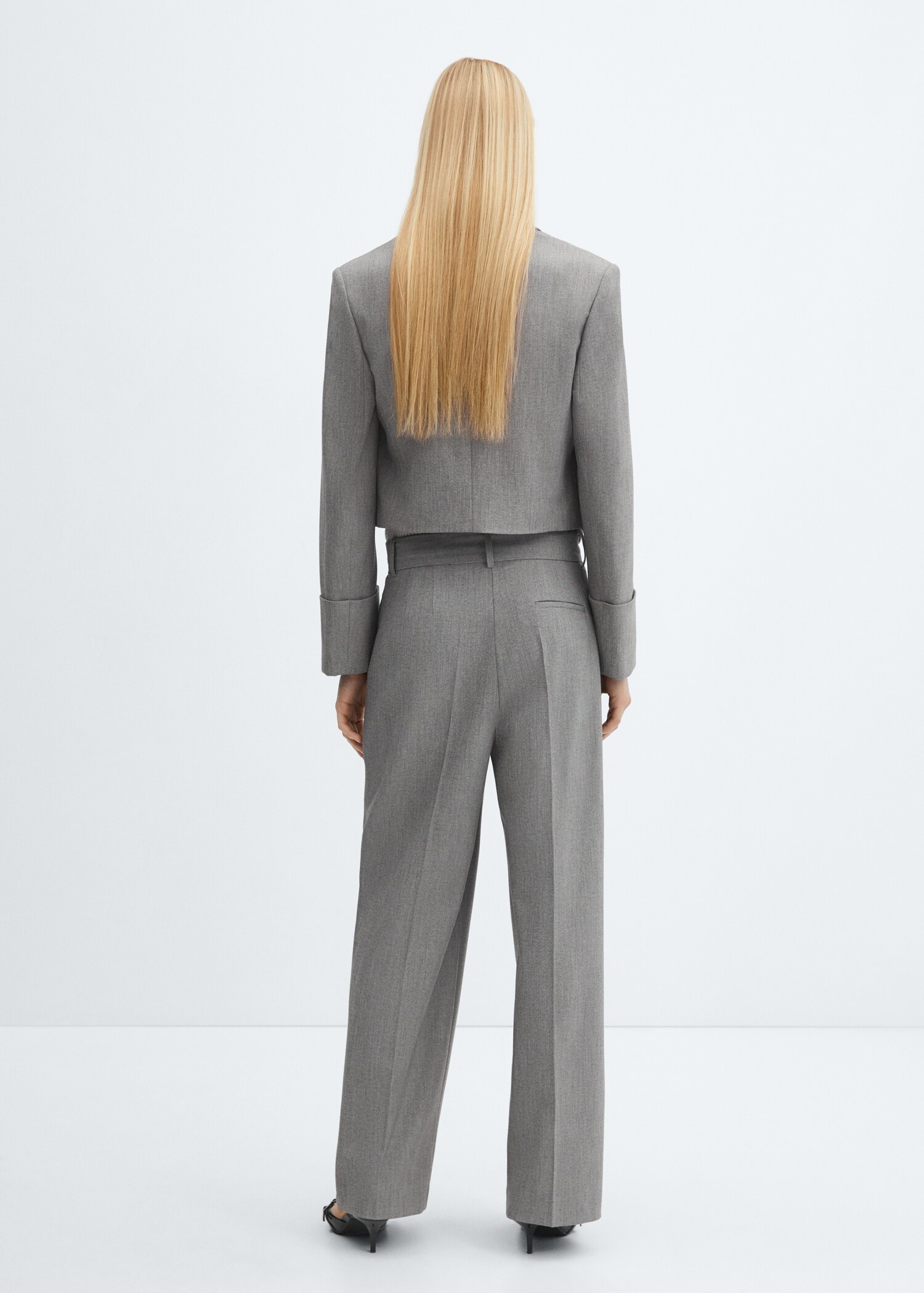 Pleated suit pants - Reverse of the article