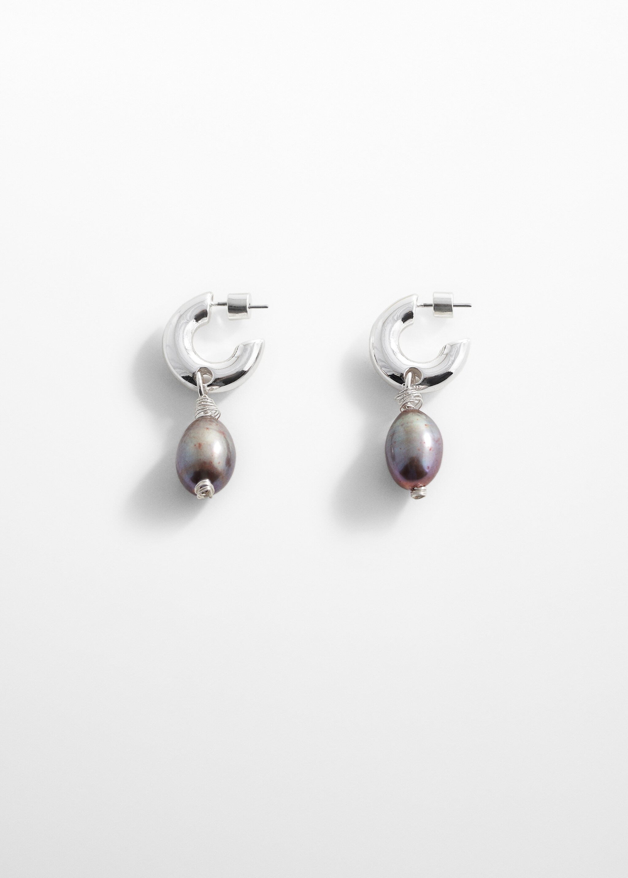 Boucles d’oreilles pendentif perle naturelle - Article sans modèle