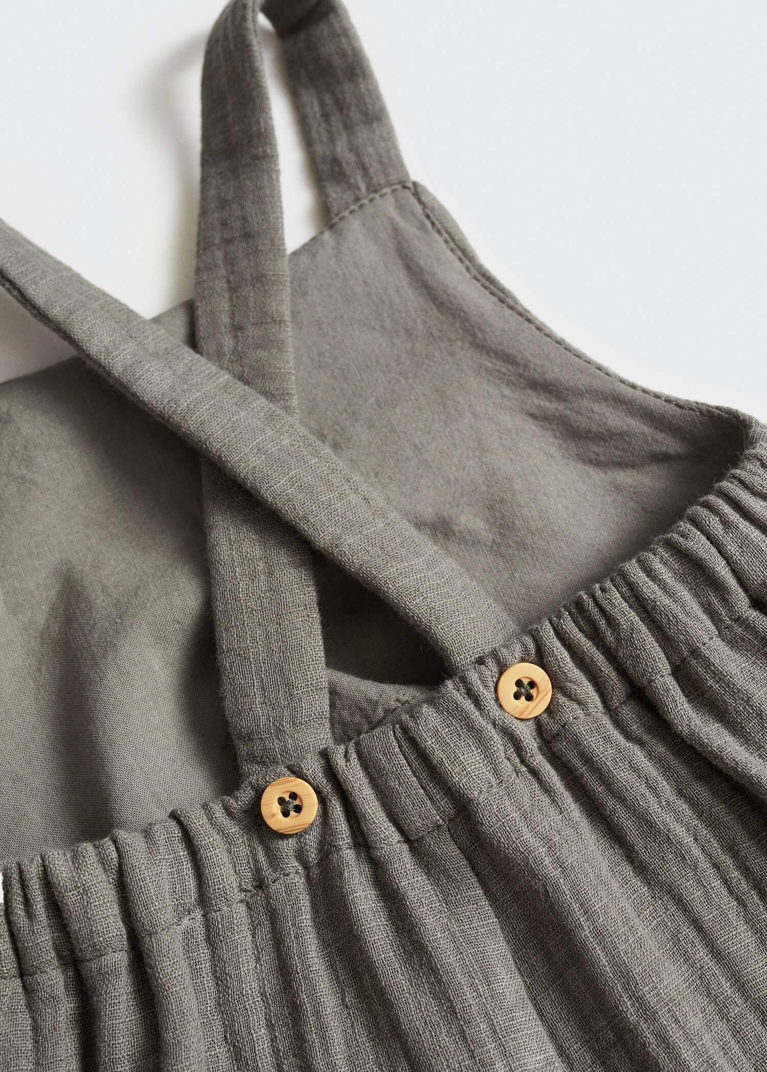 Long bambula dungarees - Details of the article 0