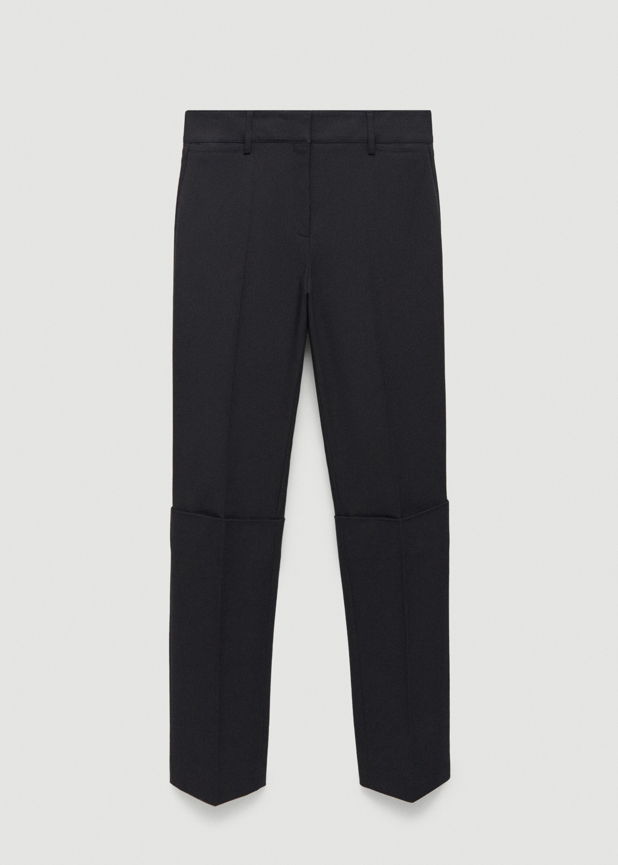 Straight pleated trousers - Article without model