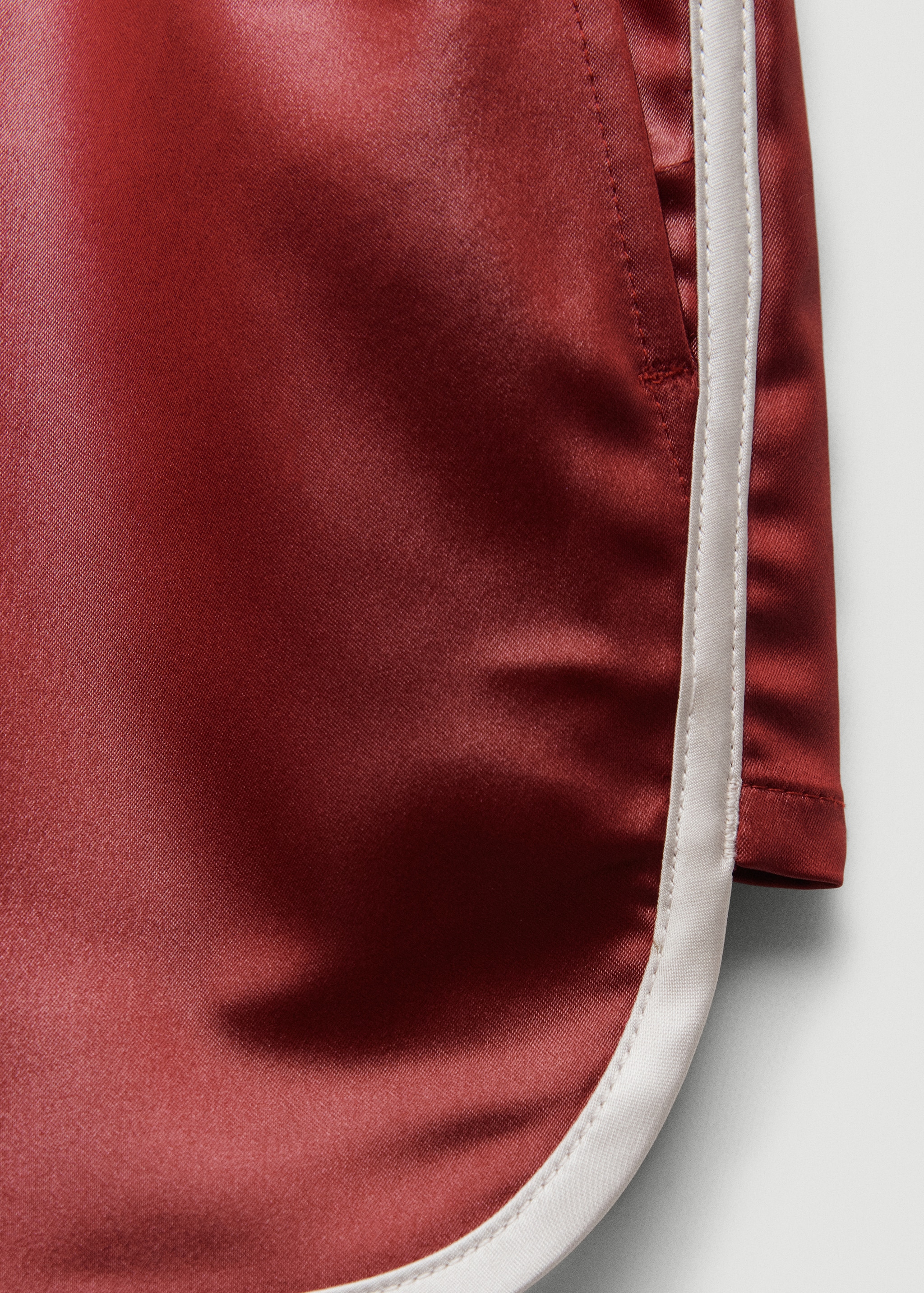 Атласные шорты с эластичным поясом - Деталь изделия 8