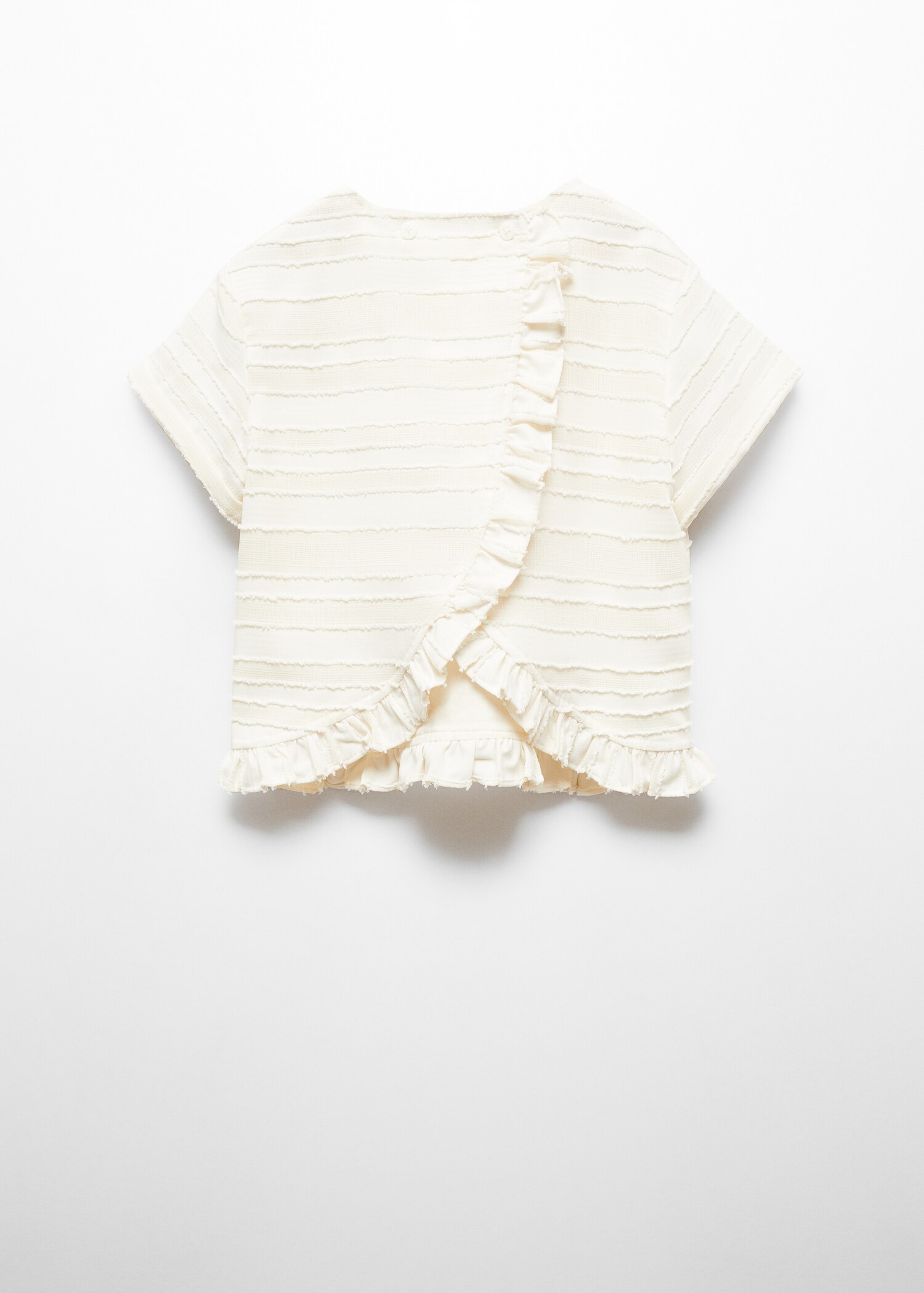 Blouse texturée volants - Verso de l’article