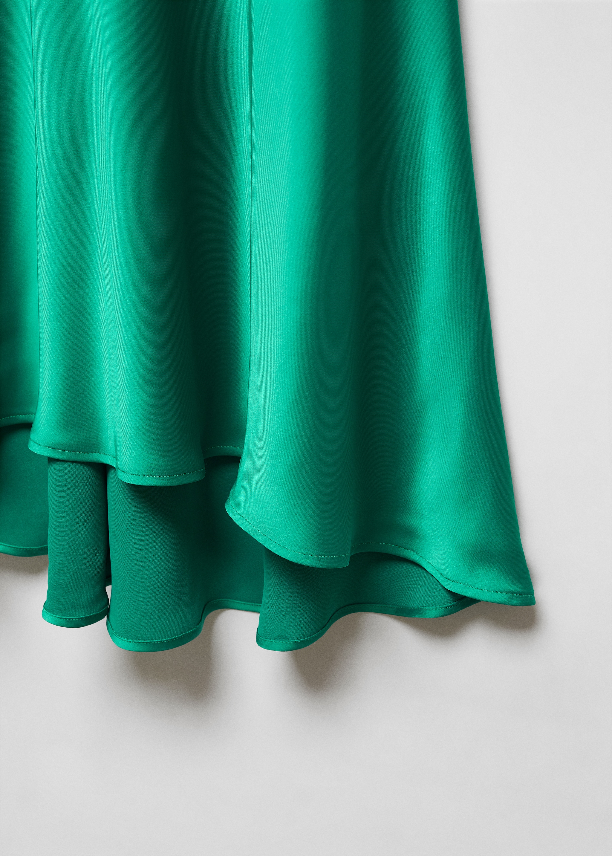 Flared-sleeve satin dress - Details of the article 8