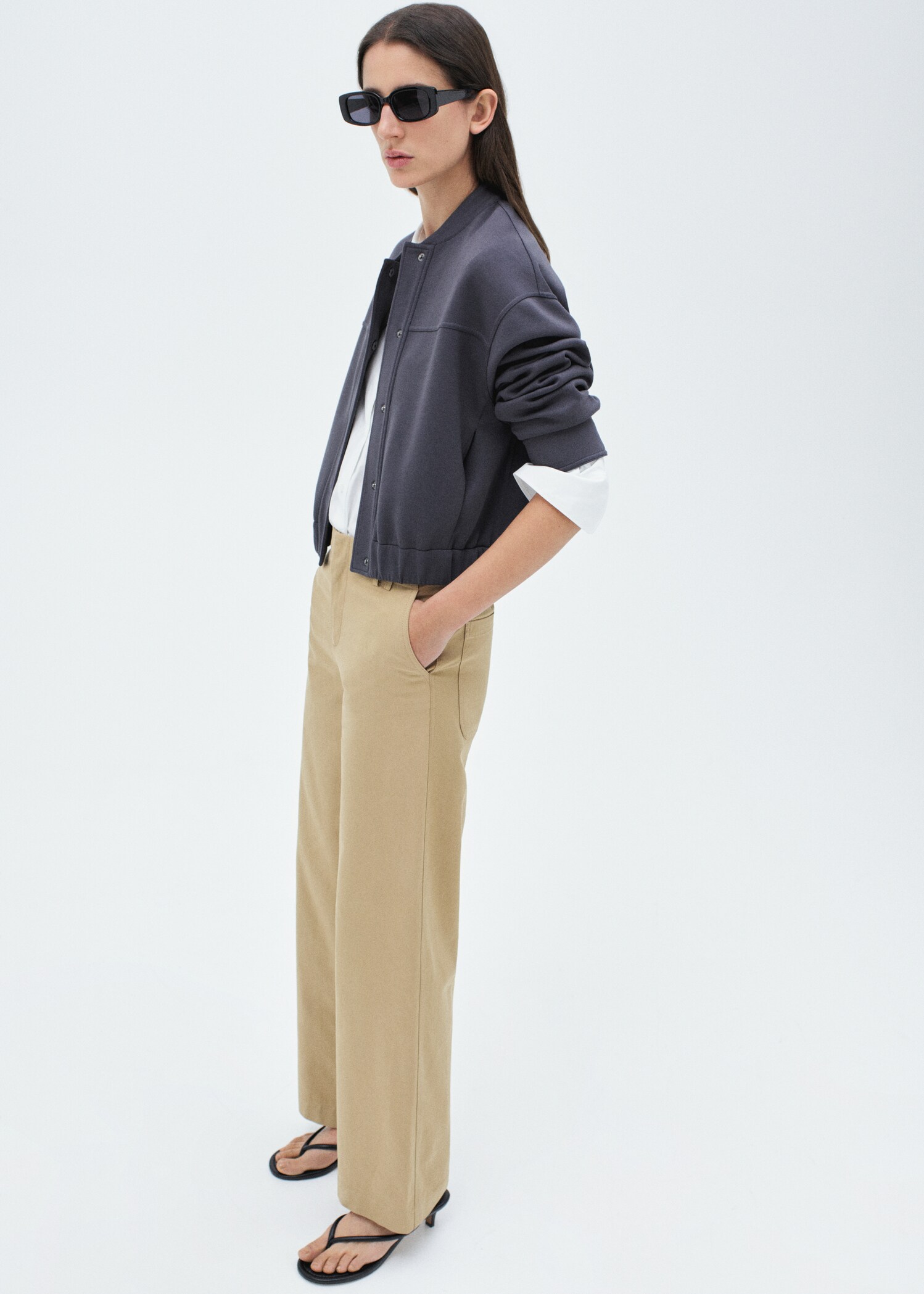 Bomber jacket decorative seams - Details of the article 7