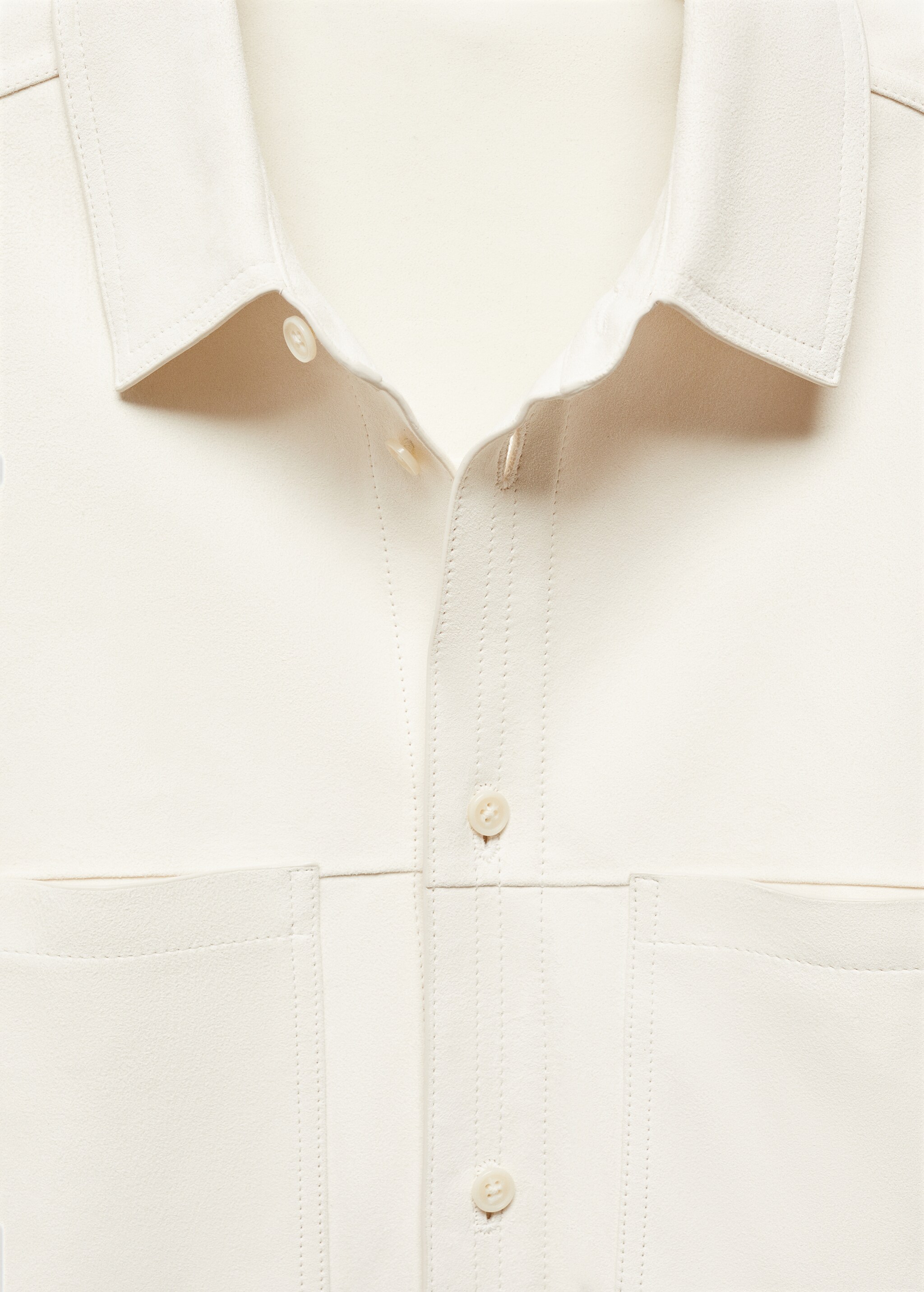 Верхняя рубашка 100% кожа с карманами - Деталь изделия 8