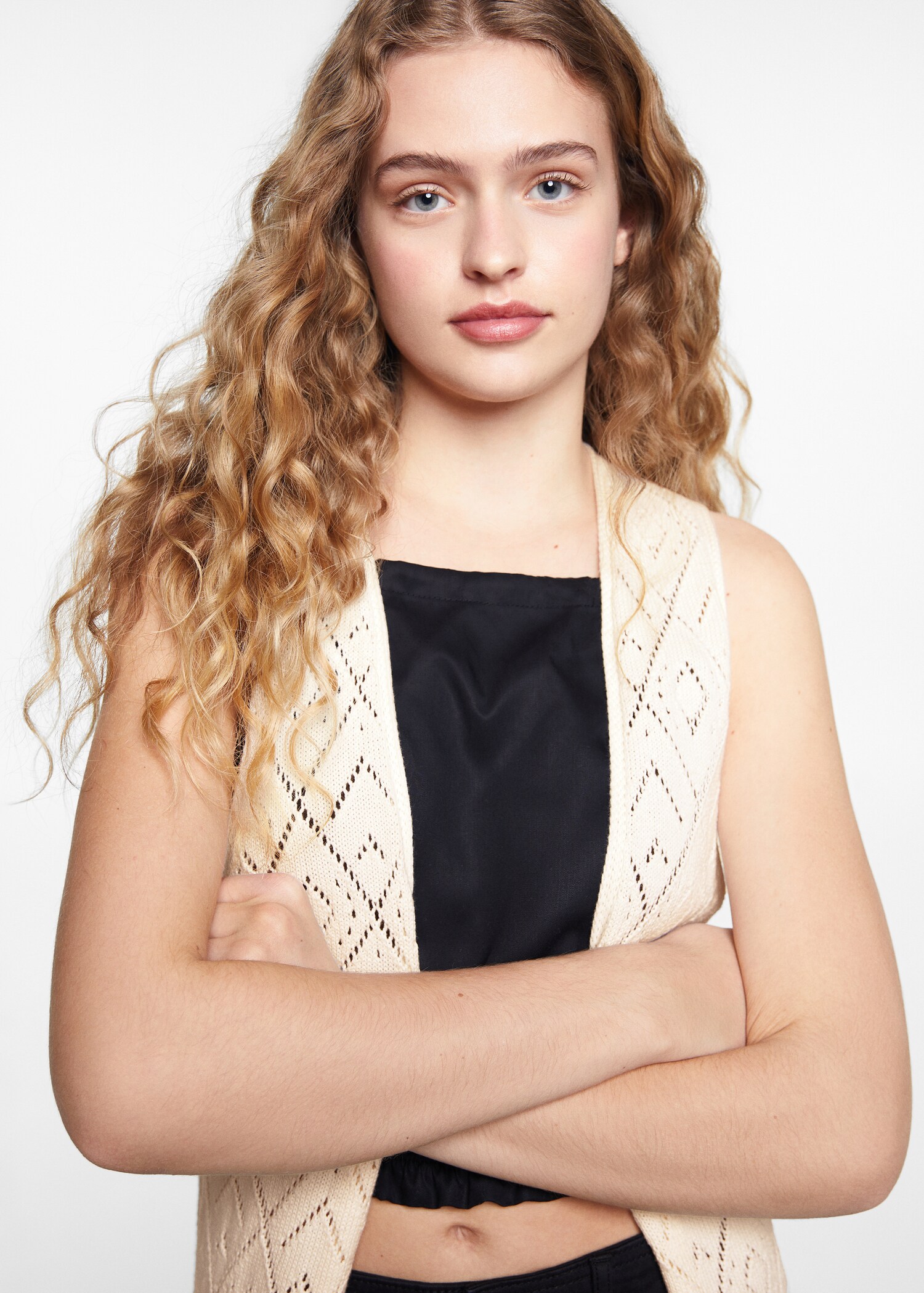 Gilet coton brodé - Détail de l'article 1