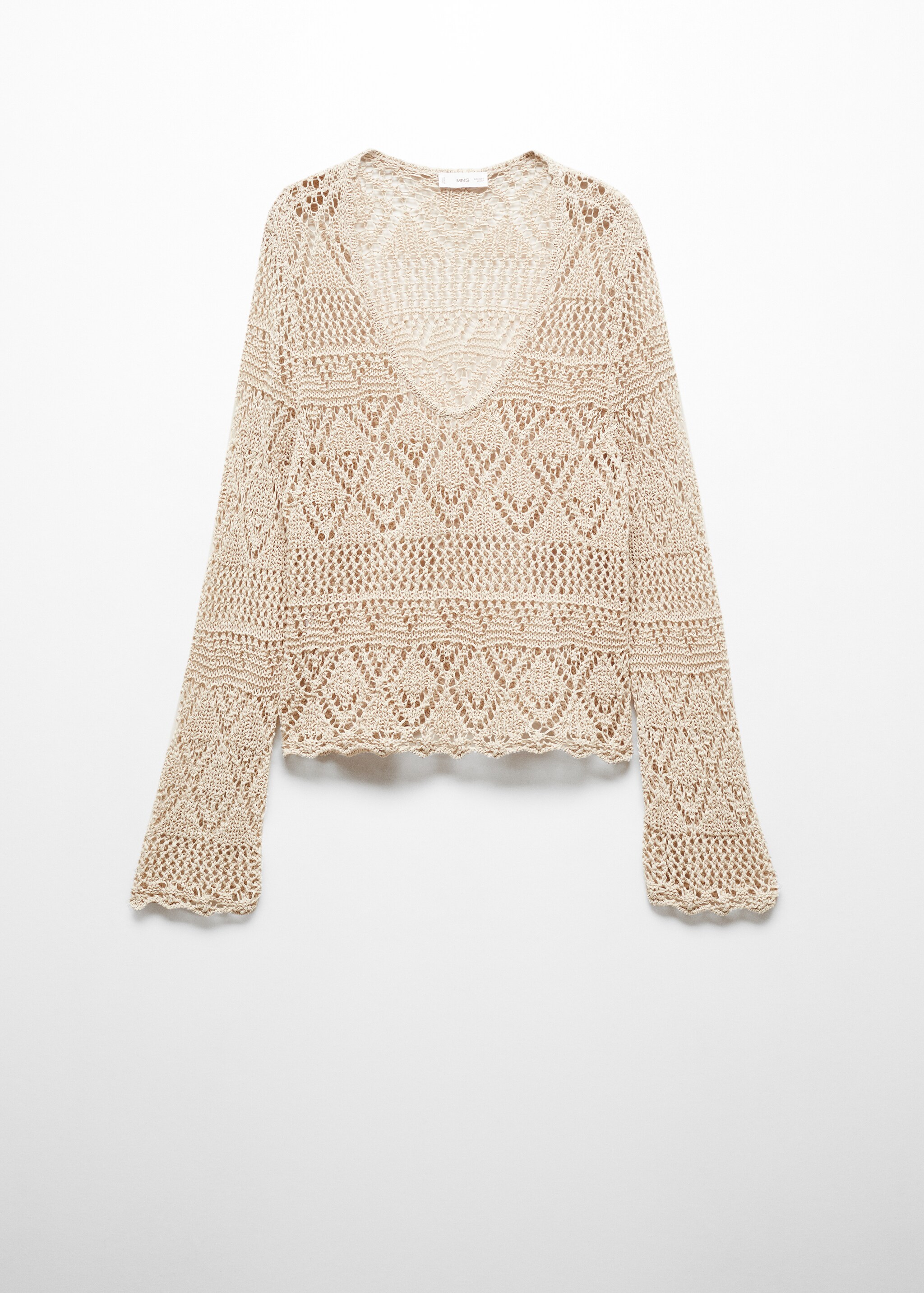 Openwork knit sweater - Article without model