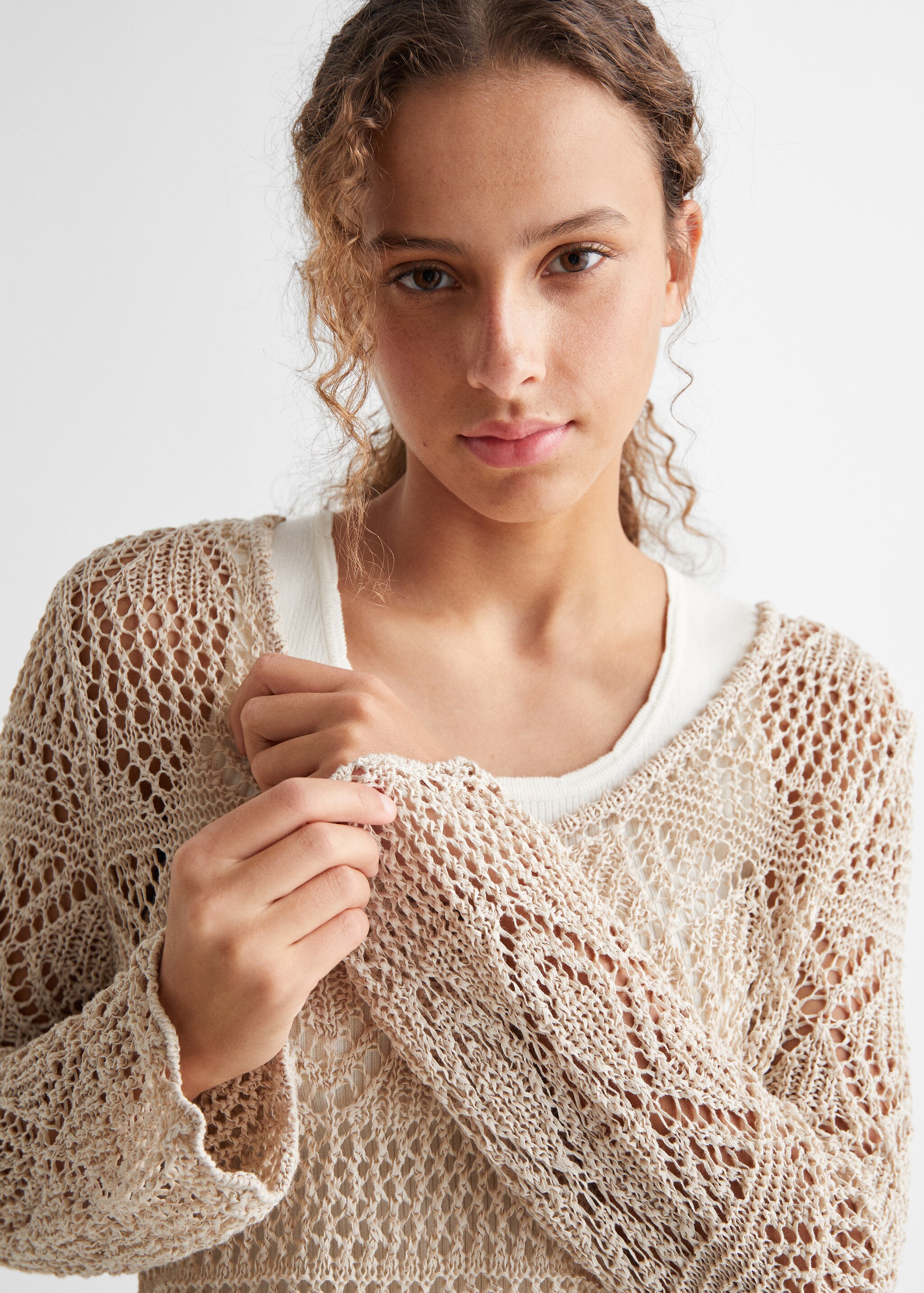 Openwork knit sweater - Details of the article 1