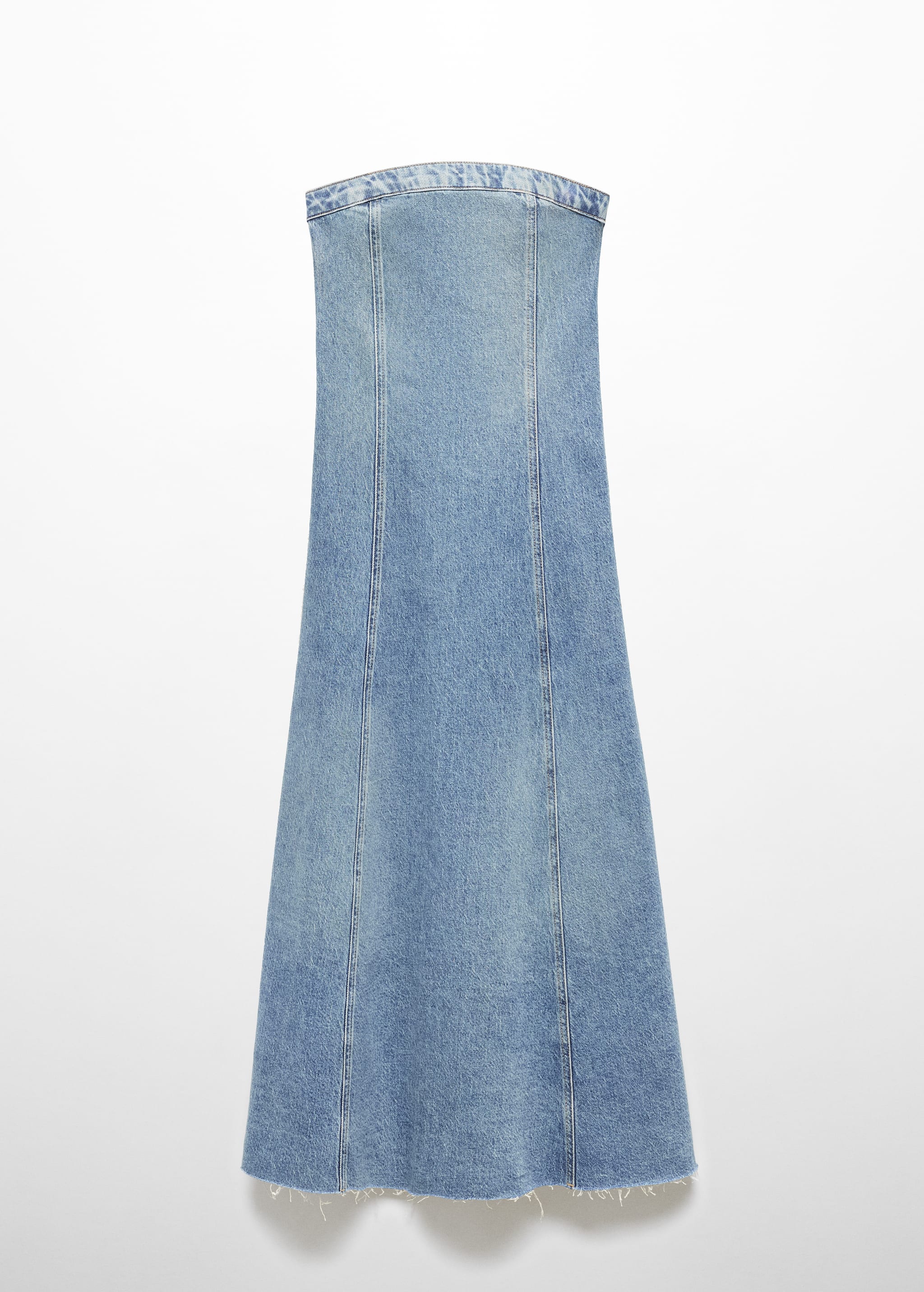 Strapless denim dress - Article without model
