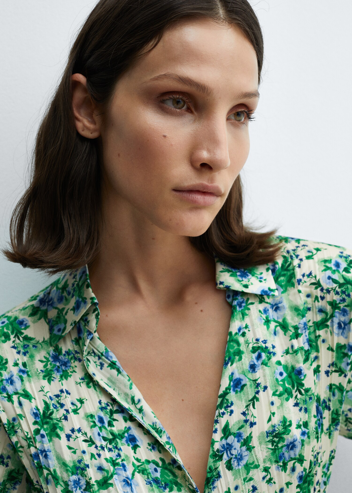 Printed Shirred Shirt printed-shirred-shirt